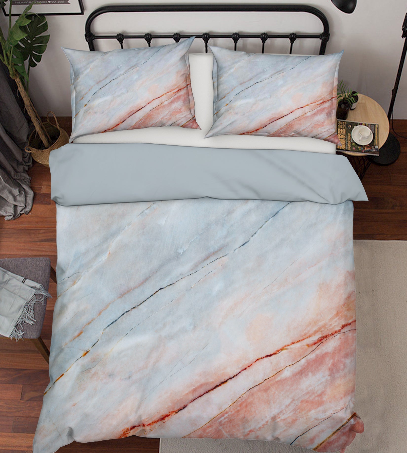 3D Marble 59119 Bed Pillowcases Quilt