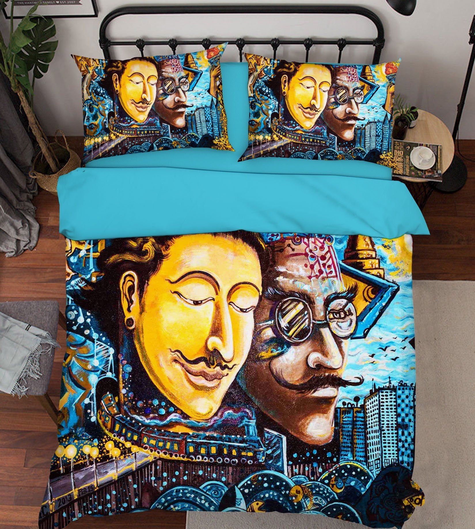 3D Men Painting 194 Bed Pillowcases Quilt Wallpaper AJ Wallpaper 