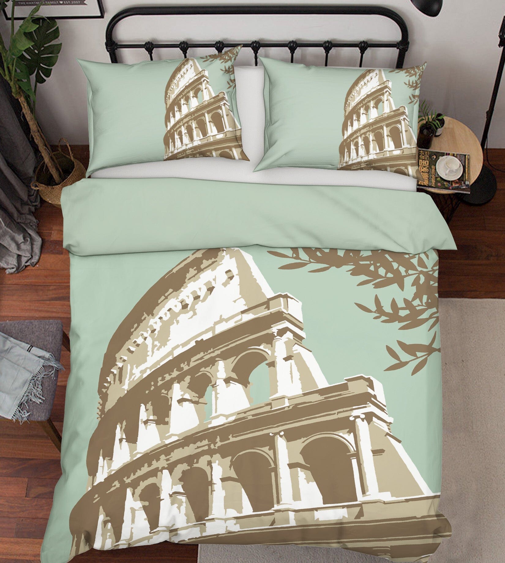 3D Coloseum Rome 2014 Steve Read Bedding Bed Pillowcases Quilt Quiet Covers AJ Creativity Home 