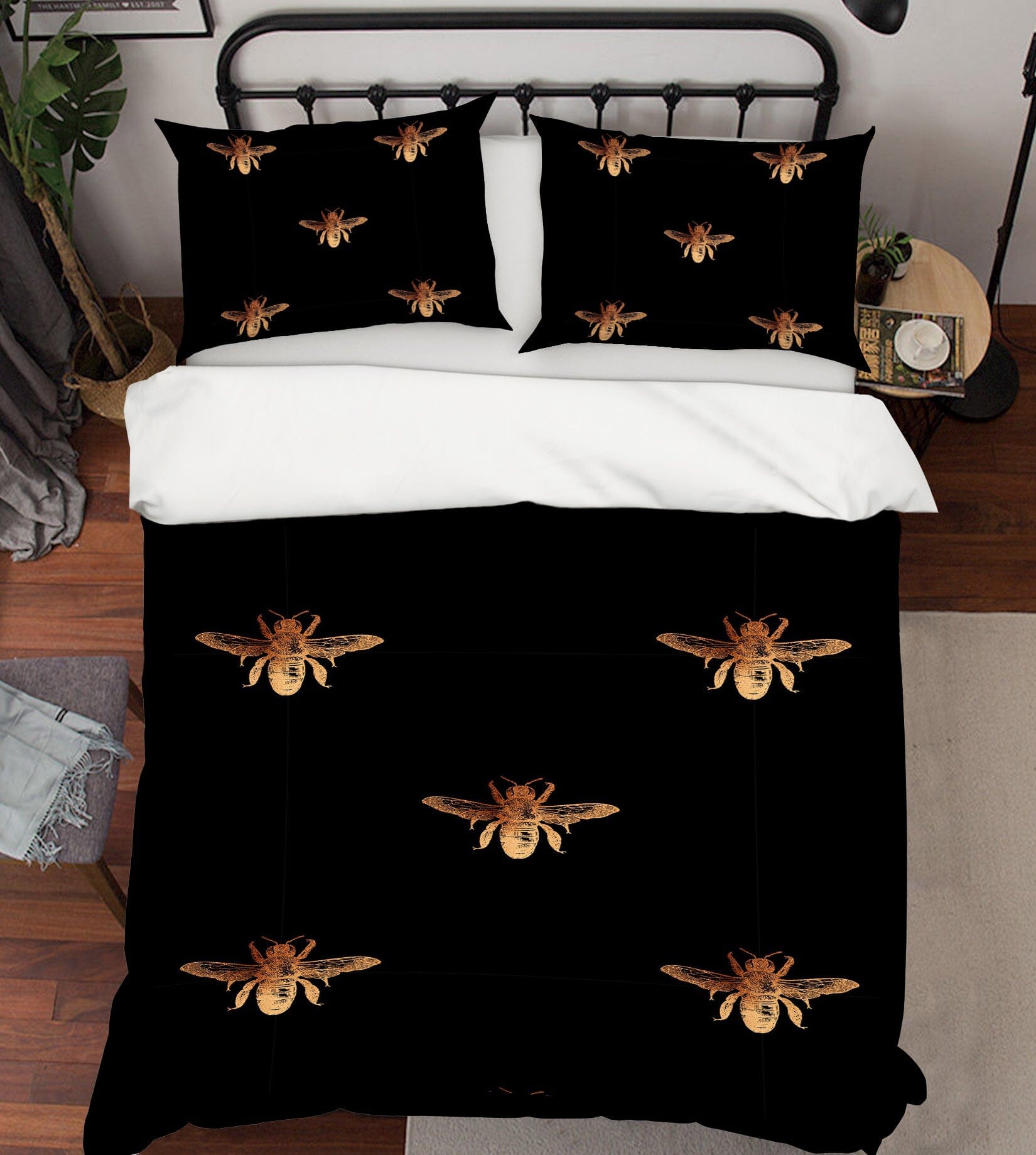 3D Golden Insect 139 Uta Naumann Bedding Bed Pillowcases Quilt Quiet Covers AJ Creativity Home 