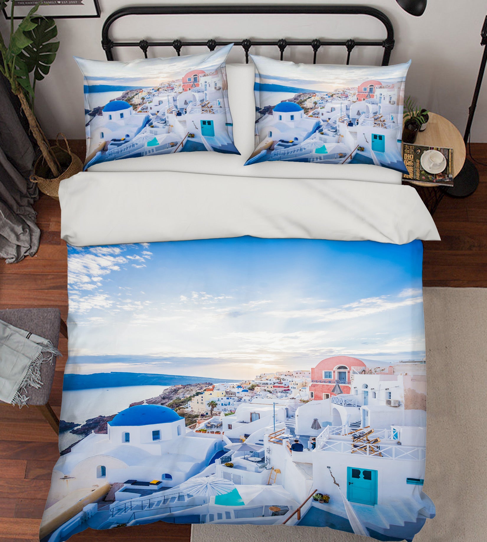3D Houses 16183 Bed Pillowcases Quilt