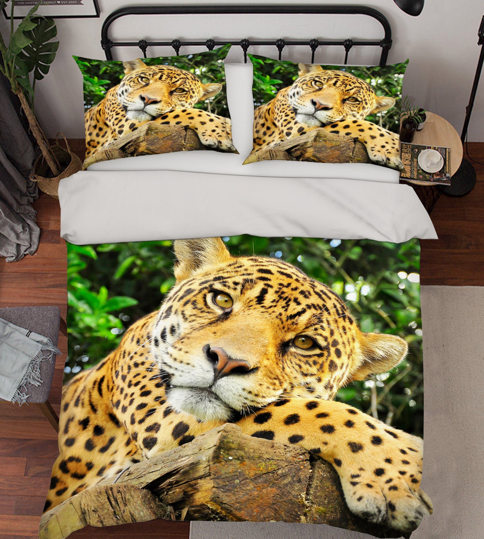 3D Leopard 59230 Bed Pillowcases Quilt