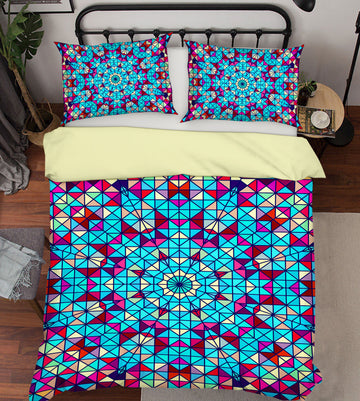 3D Blue Pattern 13180 Bed Pillowcases Quilt