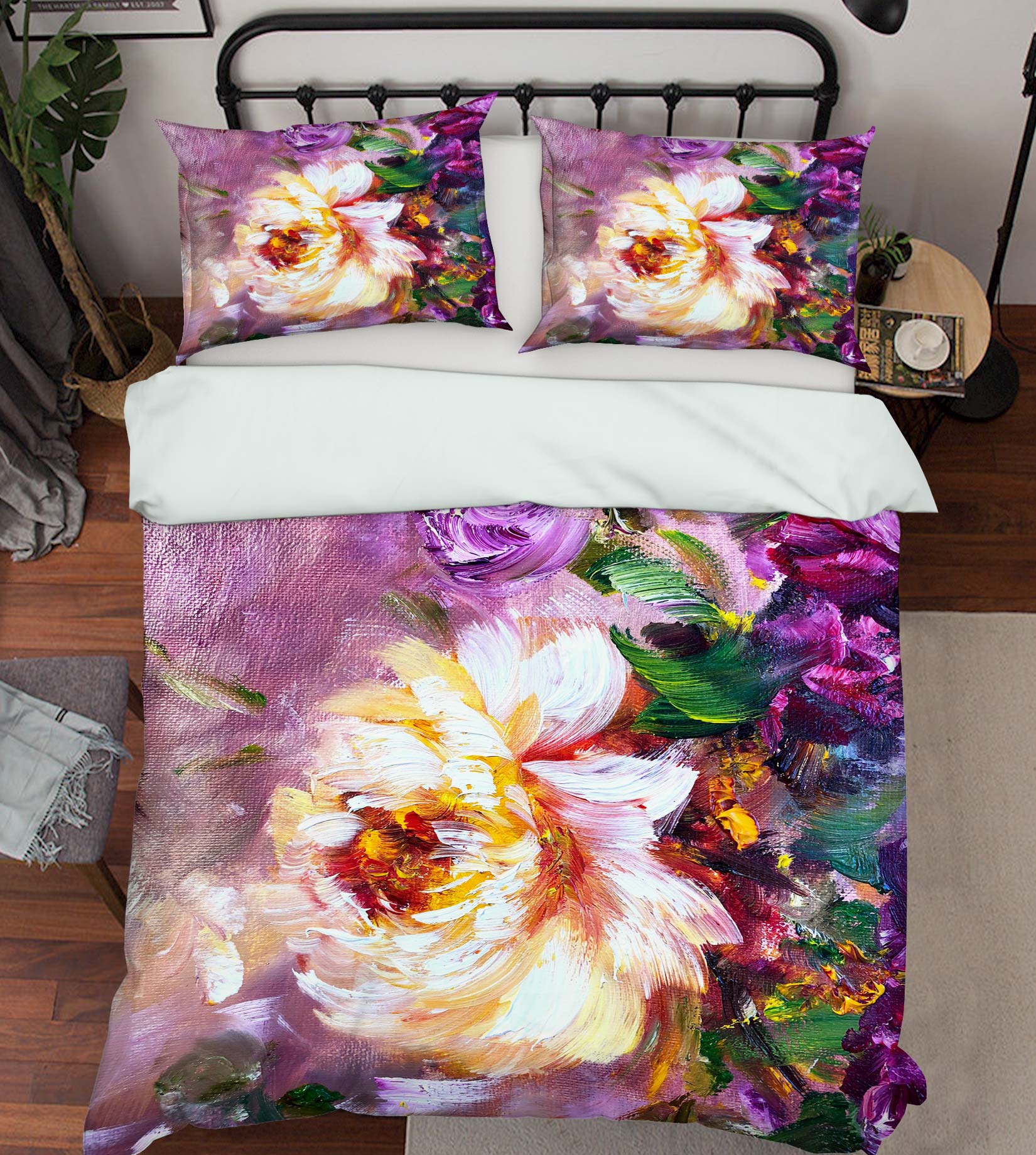 3D Painted Flowers 502 Skromova Marina Bedding Bed Pillowcases Quilt