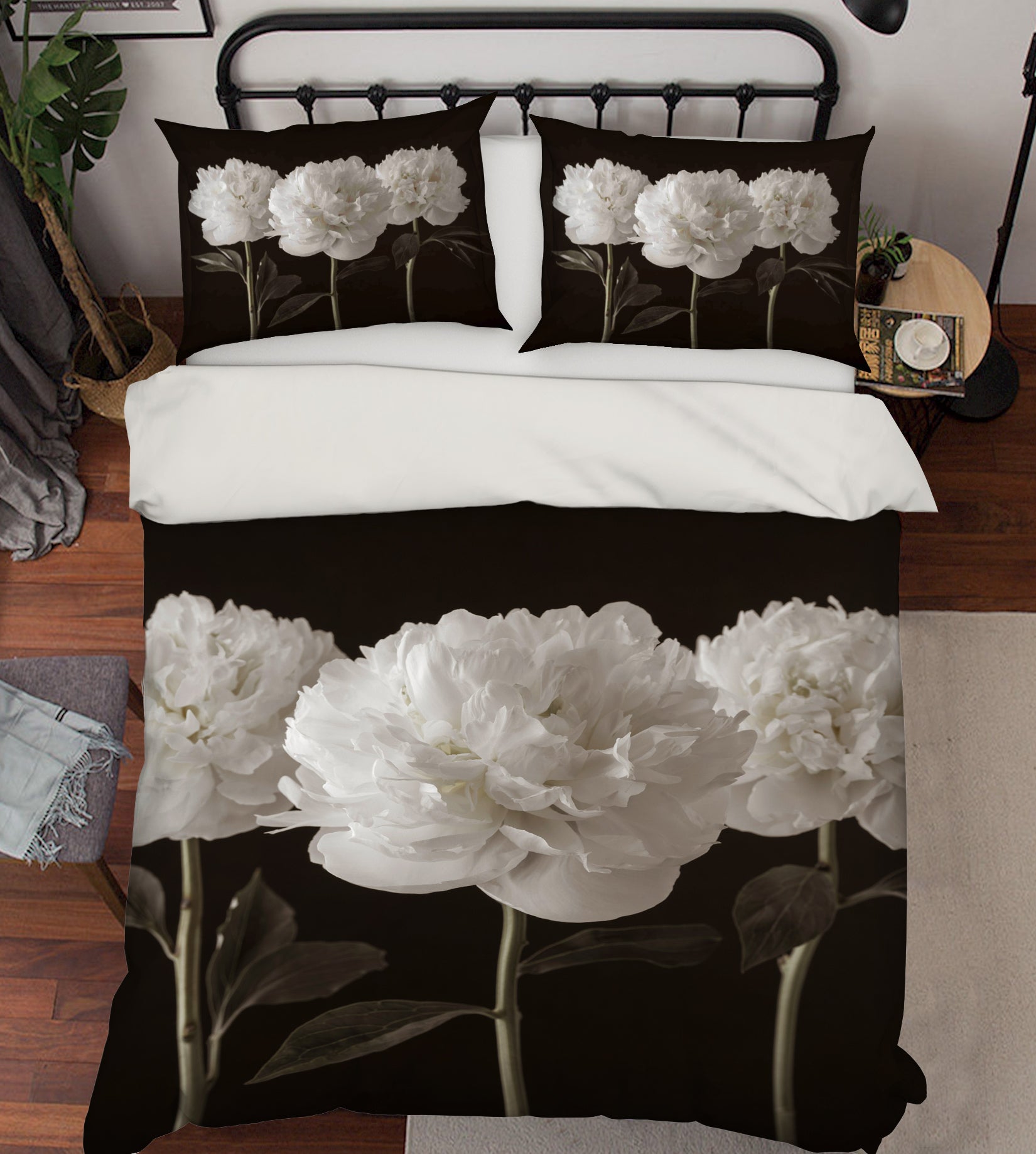 3D White Flower 6920 Assaf Frank Bedding Bed Pillowcases Quilt Cover Duvet Cover