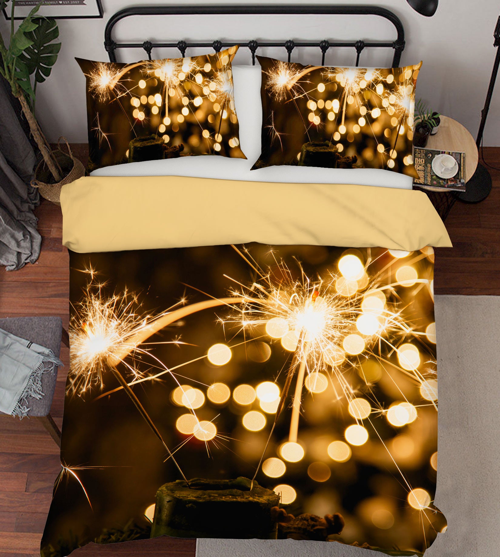 3D Firework Light 14019 Bed Pillowcases Quilt