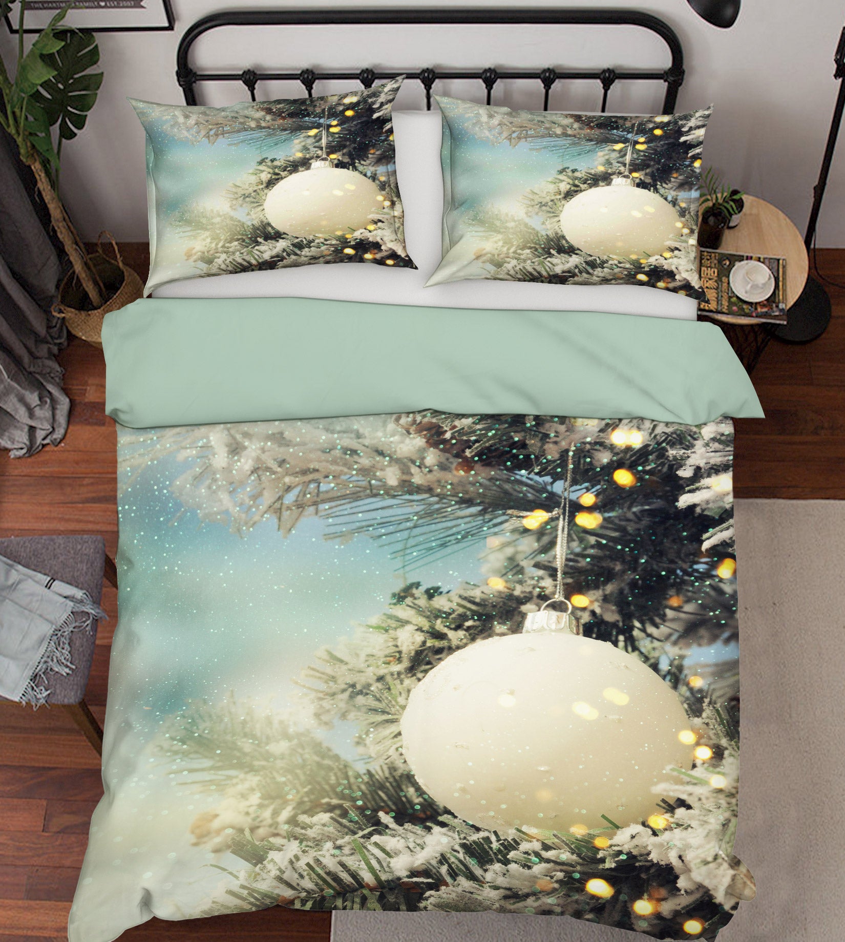 3D Snowman Gift 50032 Christmas Quilt Duvet Cover Xmas Bed Pillowcases