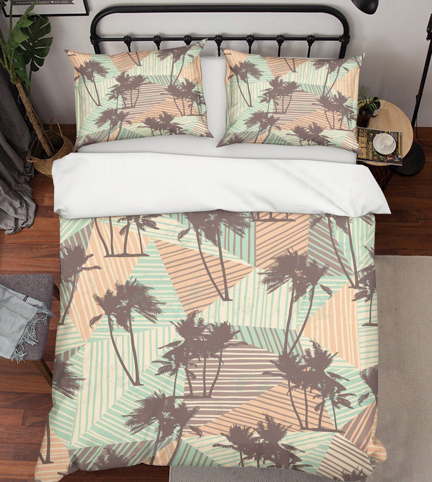3D Coconut Pattern 078 Bed Pillowcases Quilt Wallpaper AJ Wallpaper 