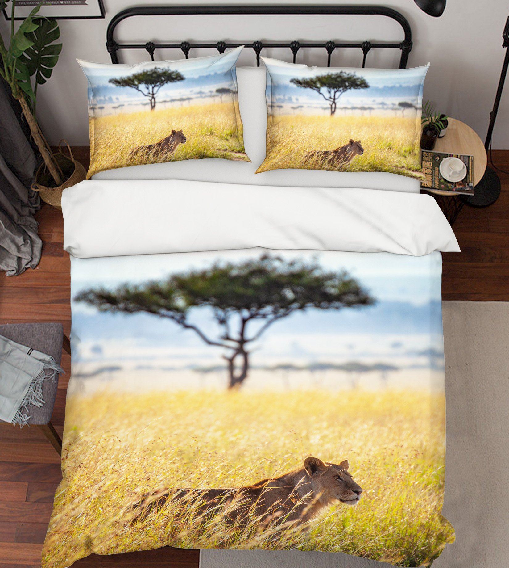 3D Prairie Cheetah 1989 Bed Pillowcases Quilt Quiet Covers AJ Creativity Home 