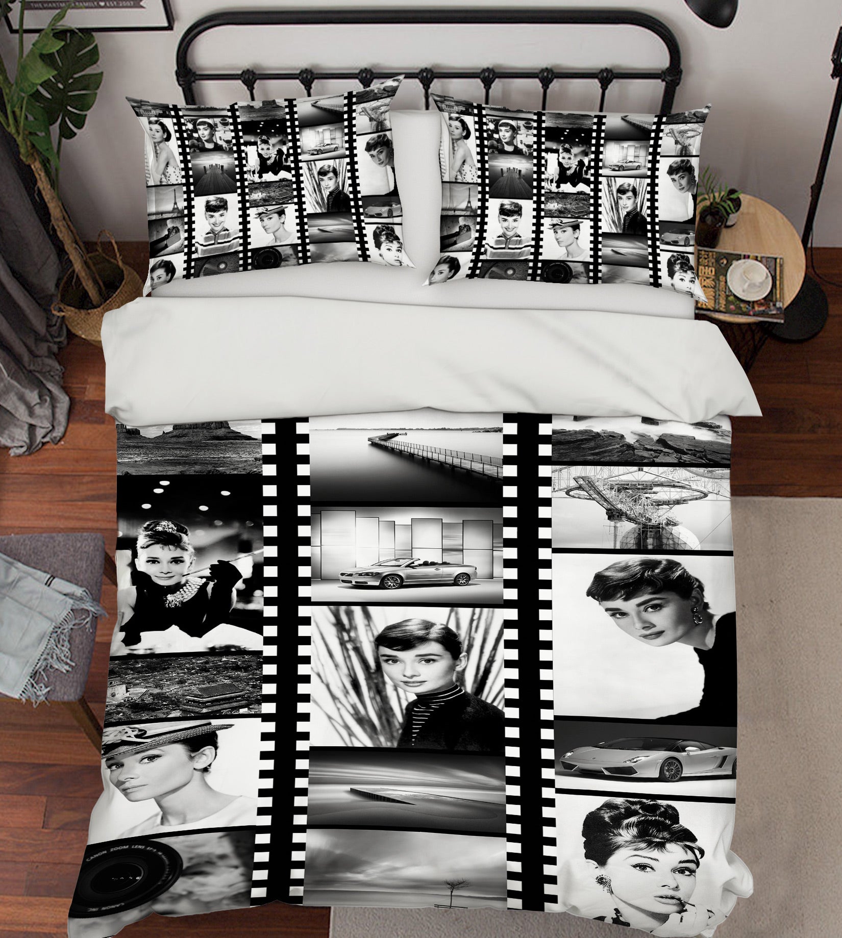 3D Hepburn Photo Primer 12024 Bed Pillowcases Quilt