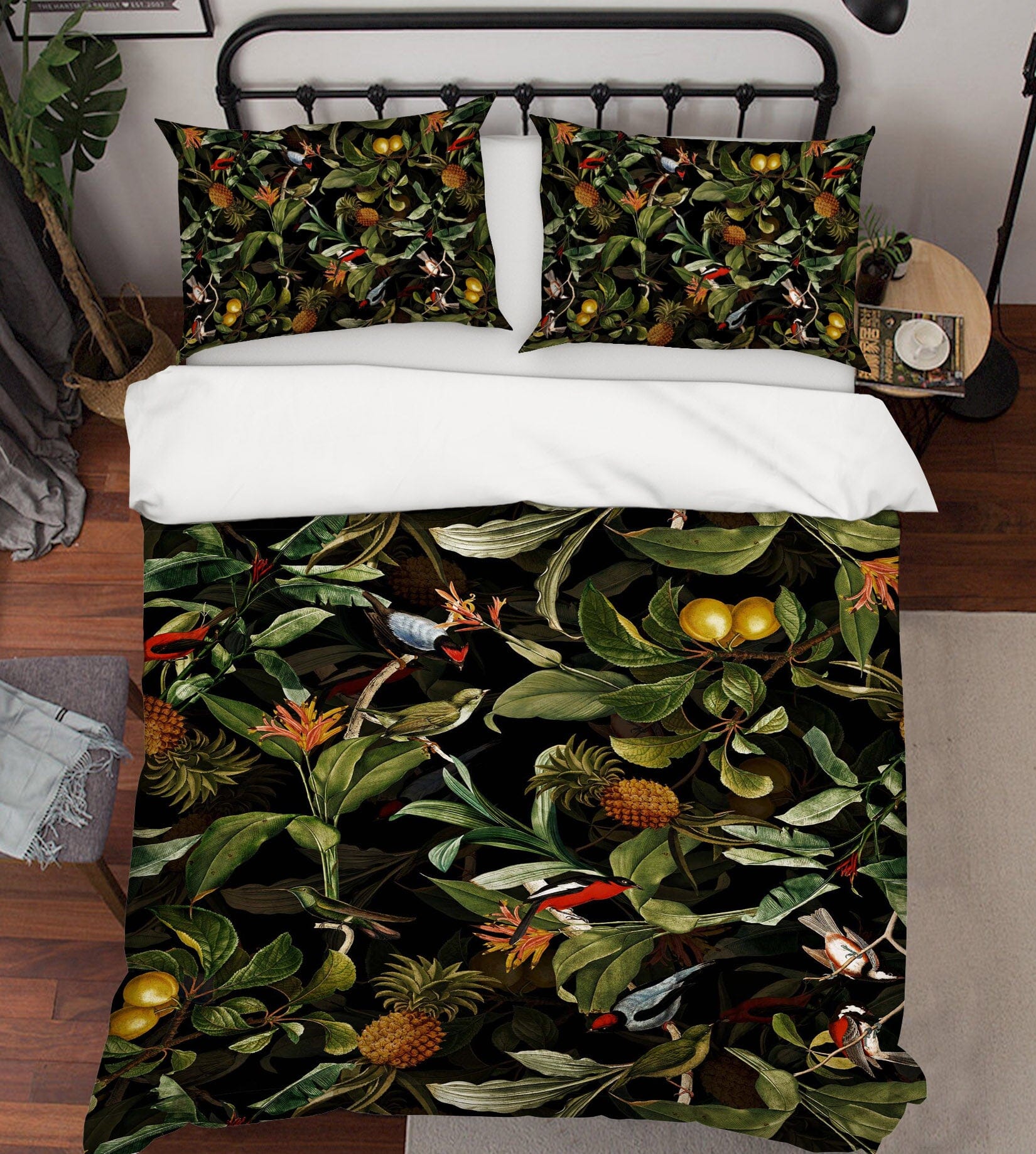 3D Pineapple Pear 123 Uta Naumann Bedding Bed Pillowcases Quilt Quiet Covers AJ Creativity Home 