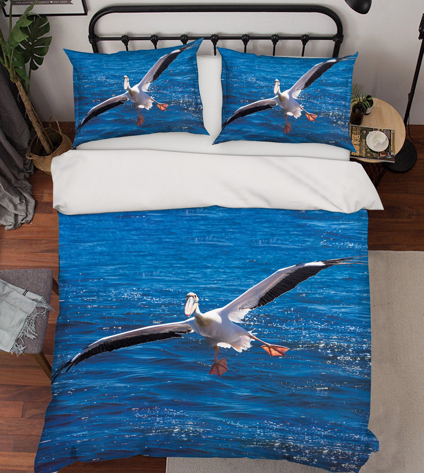 3D Seagull 21022 Bed Pillowcases Quilt