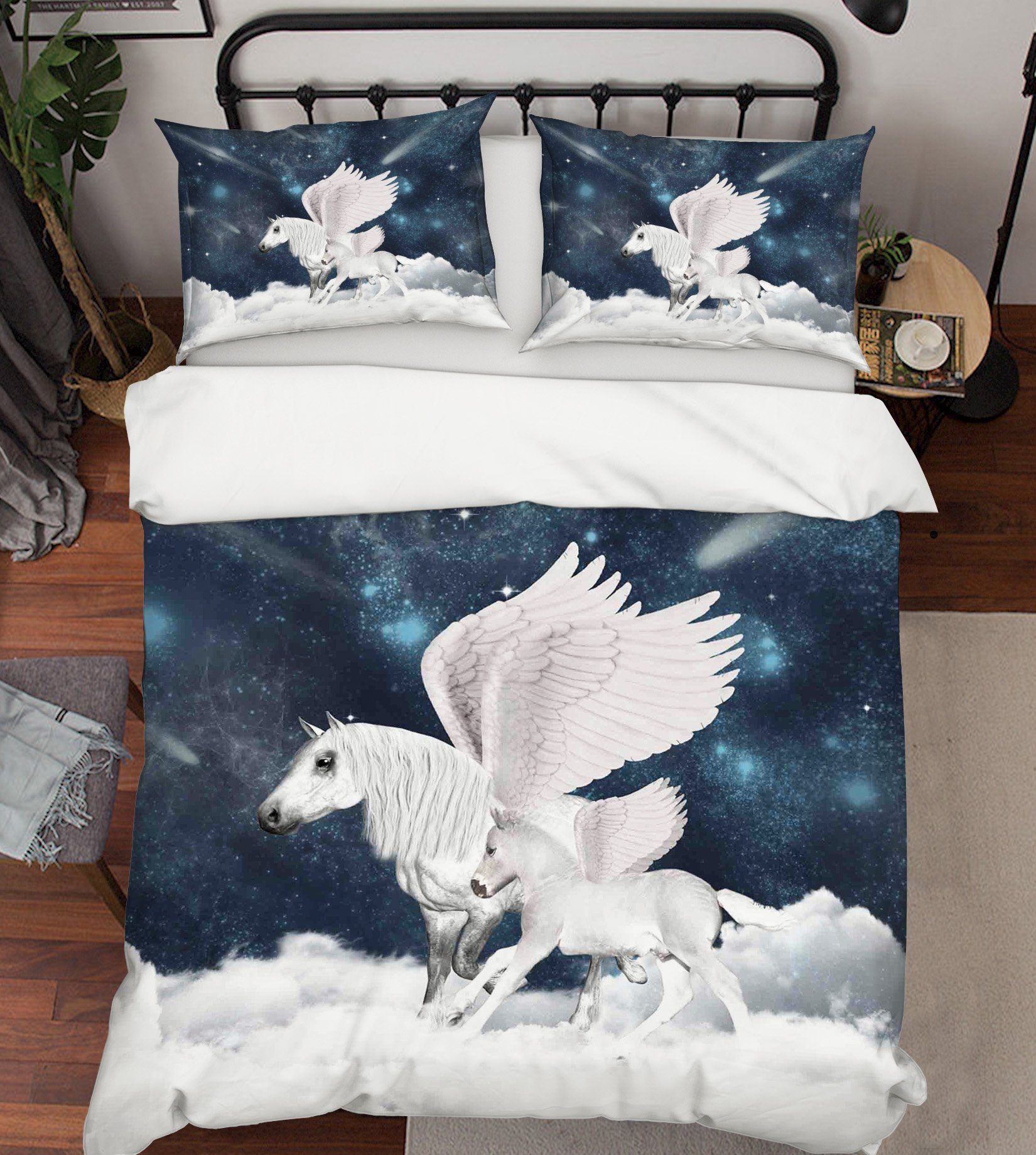 3D Mother And Child Unicorn 036 Bed Pillowcases Quilt Wallpaper AJ Wallpaper 