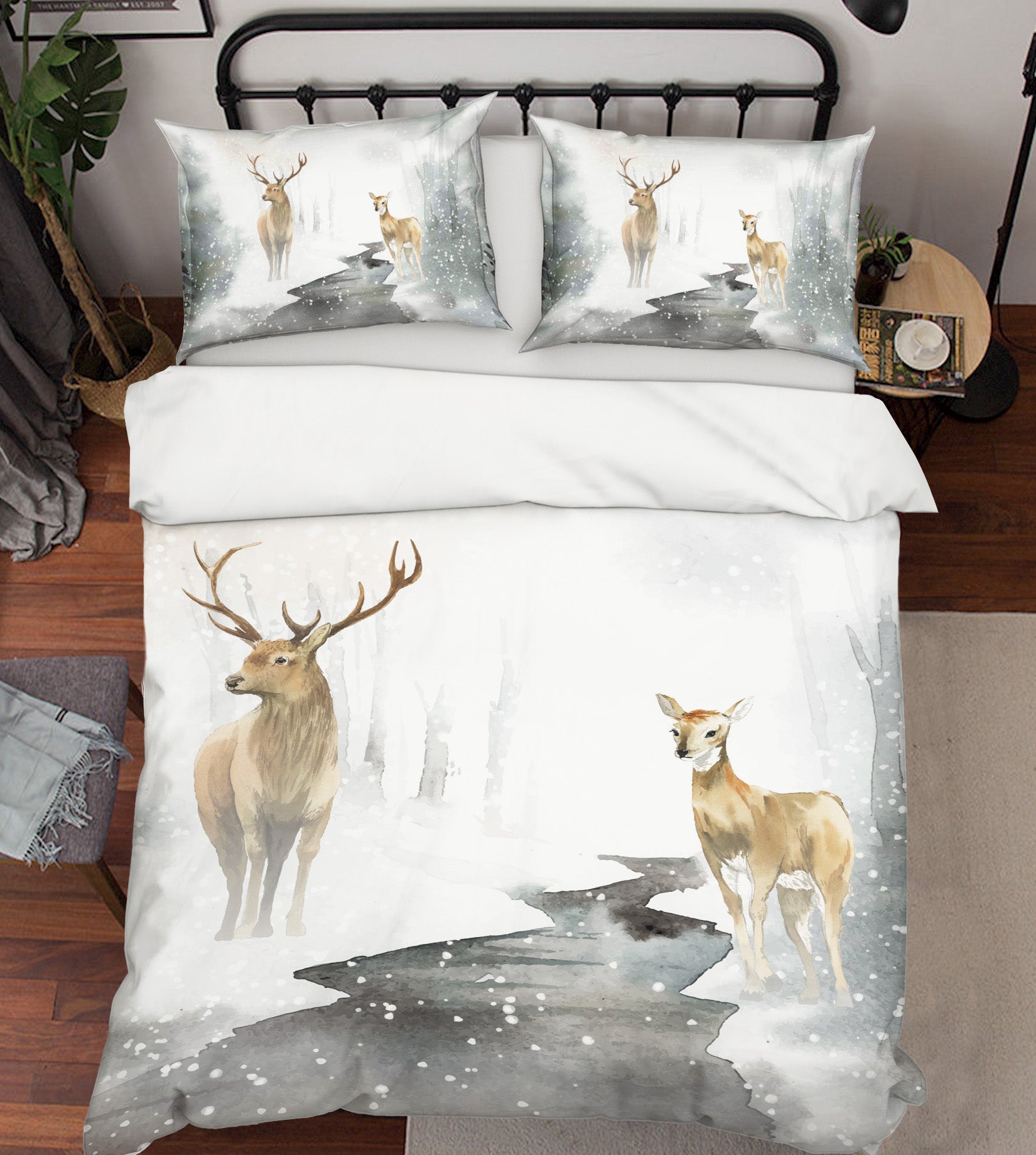 3D Deer 60169 Bed Pillowcases Quilt