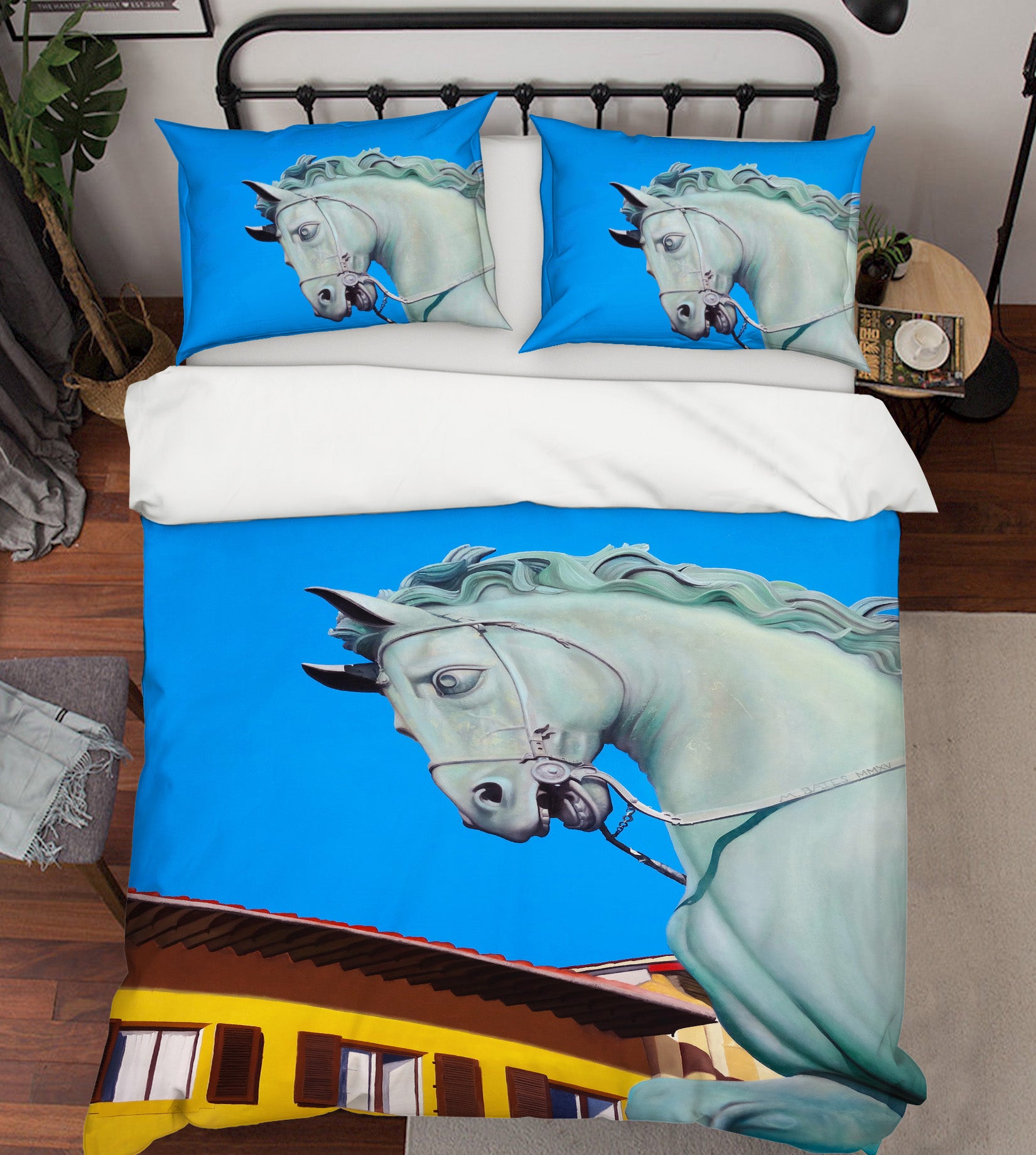 3D Statue Horse 11040 Matthew Holden Bates Bedding Bed Pillowcases Quilt