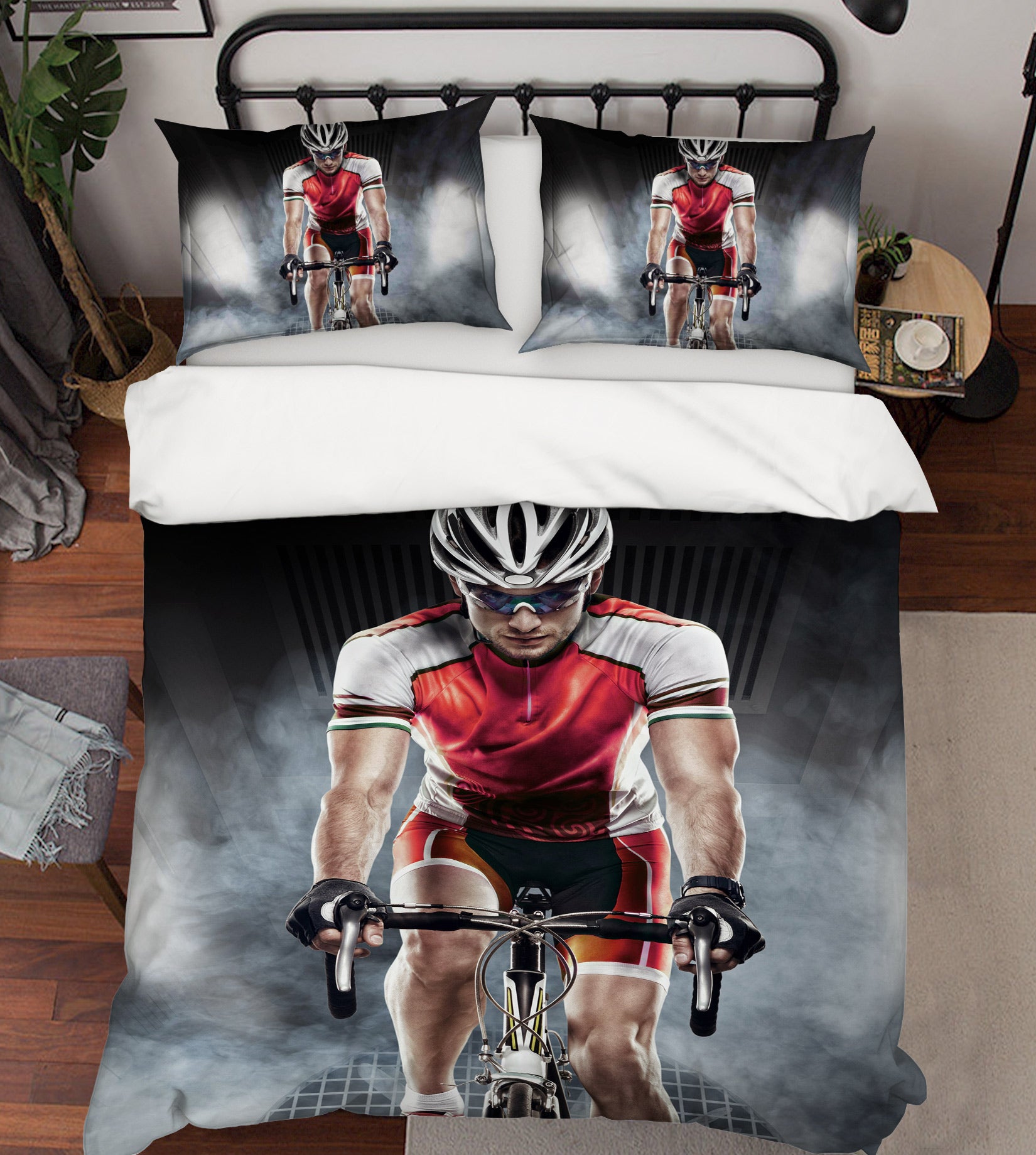 3D Cycling 14155 Bed Pillowcases Quilt