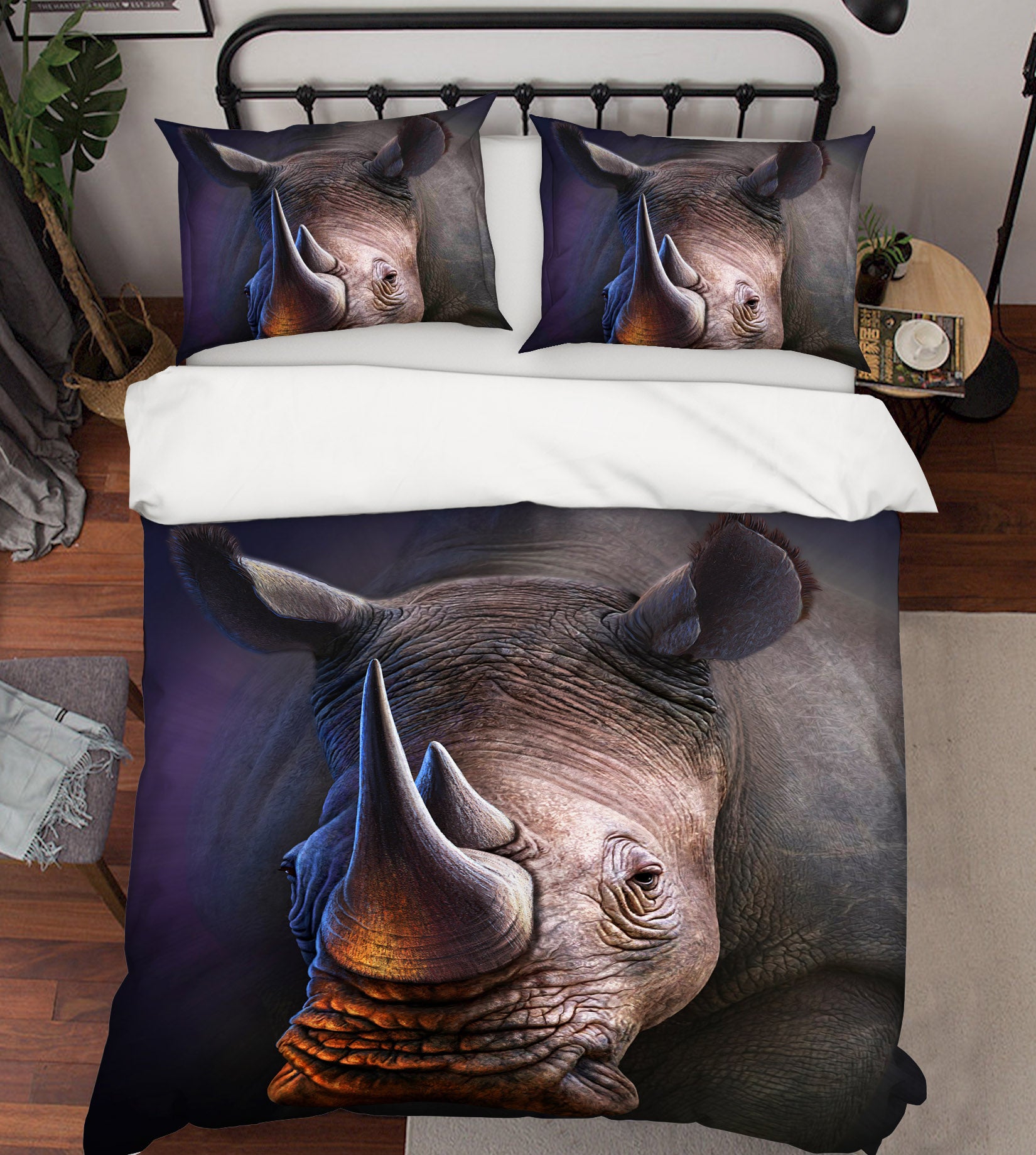 3D Rhino 86051 Jerry LoFaro bedding Bed Pillowcases Quilt