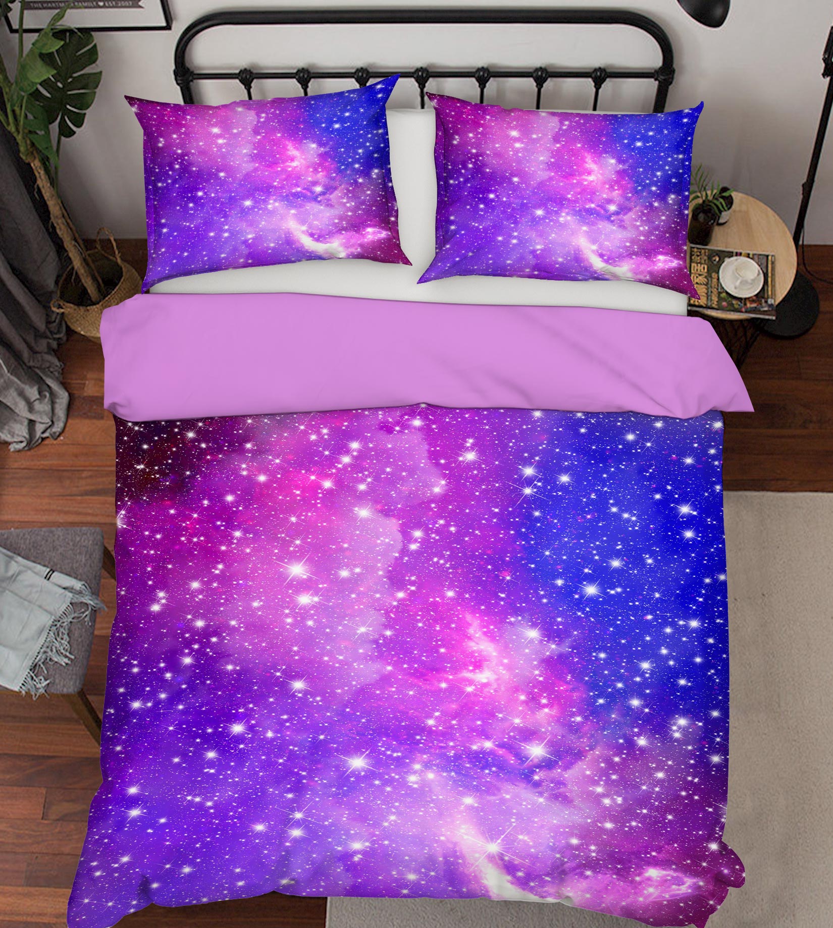 3D Starry Sky 16079 Bed Pillowcases Quilt