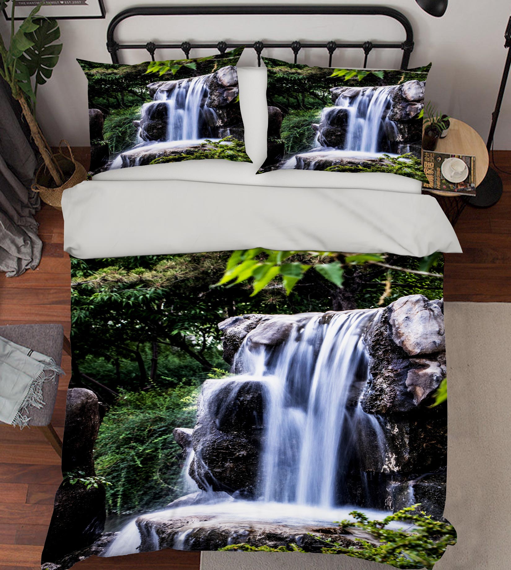 3D Waterfall 16164 Bed Pillowcases Quilt