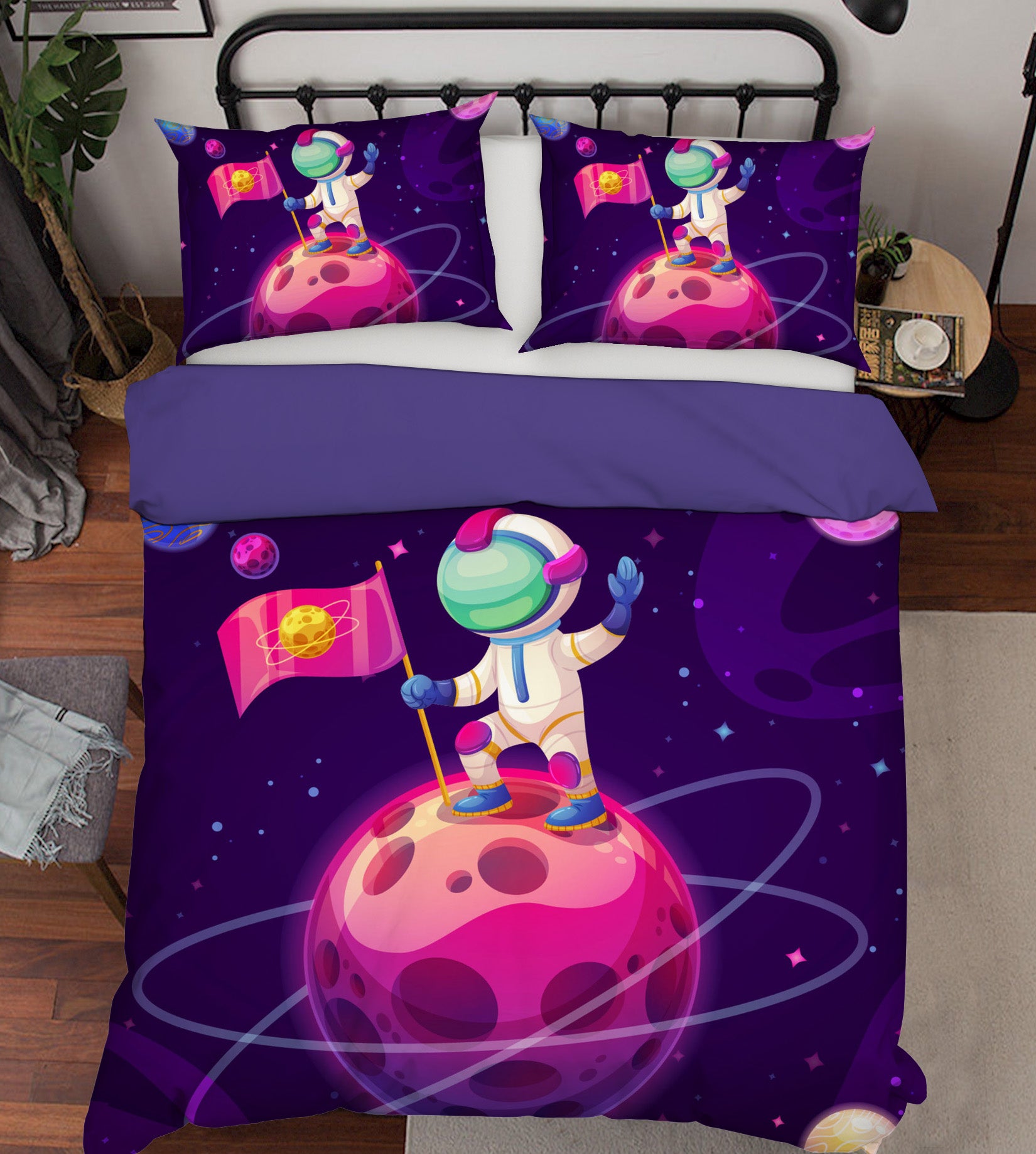 3D Planet Astronaut 63191 Bed Pillowcases Quilt