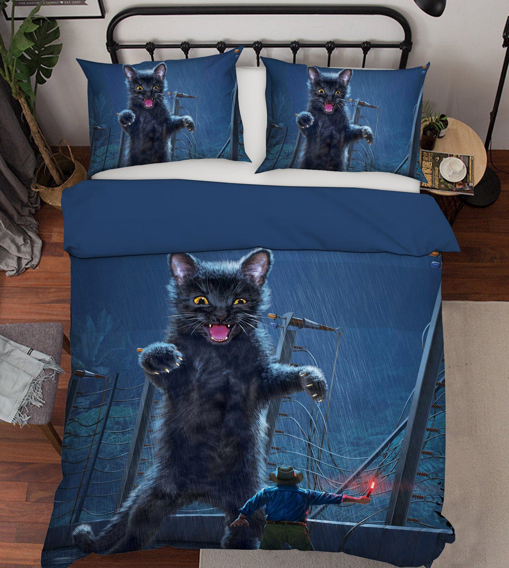 3D Jurassic Kitty 055 Bed Pillowcases Quilt Exclusive Designer Vincent Quiet Covers AJ Creativity Home 