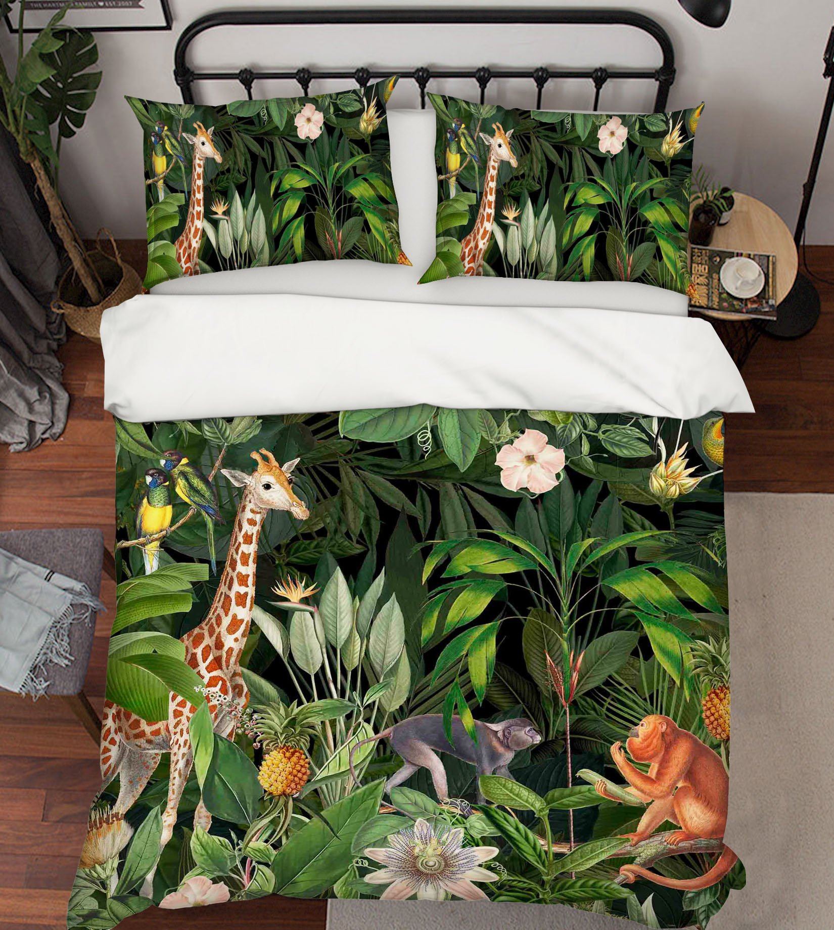 3D Animal Home 2136 Andrea haase Bedding Bed Pillowcases Quilt Quiet Covers AJ Creativity Home 