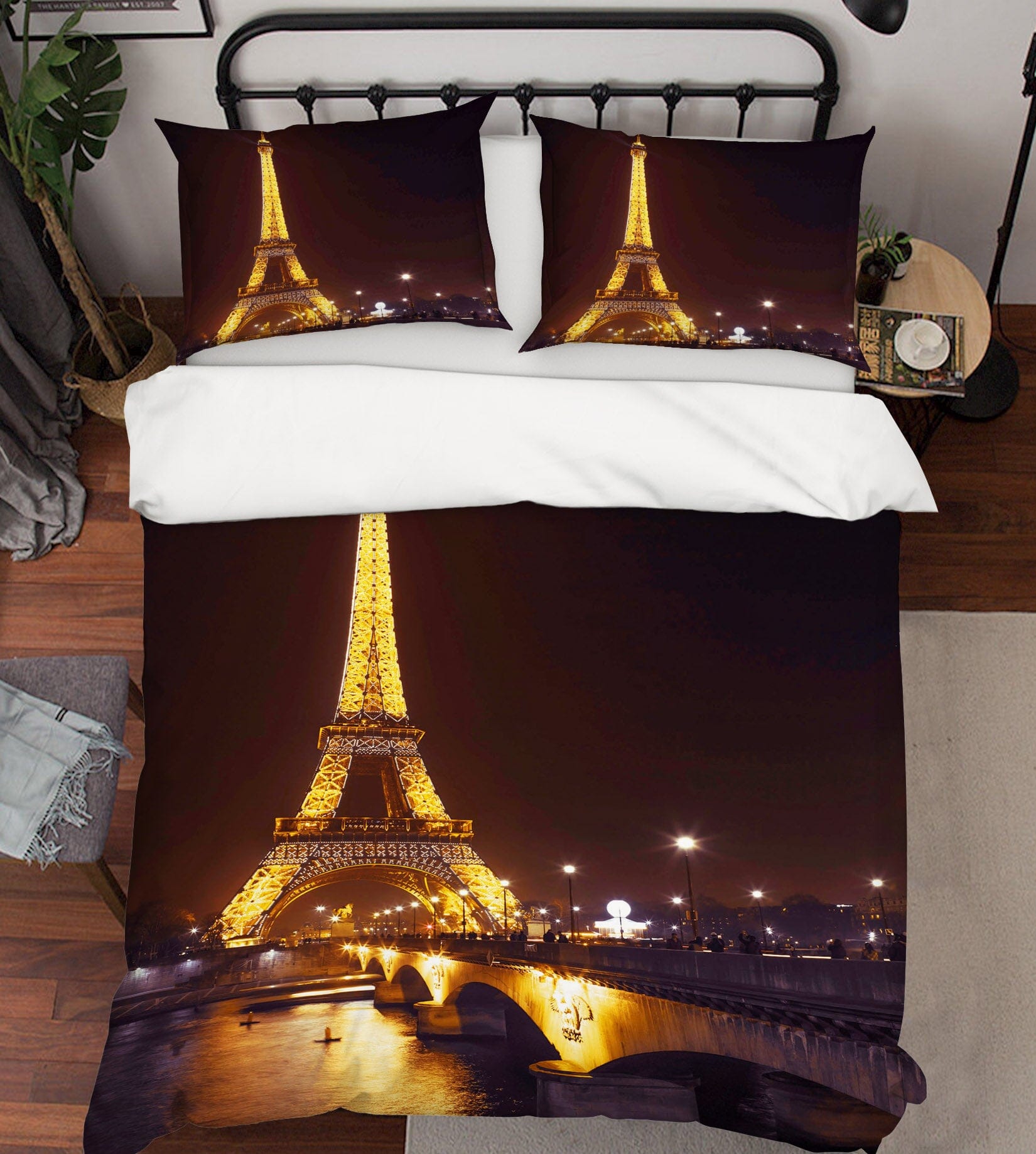3D Eiffel Tower 2003 Assaf Frank Bedding Bed Pillowcases Quilt Quiet Covers AJ Creativity Home 