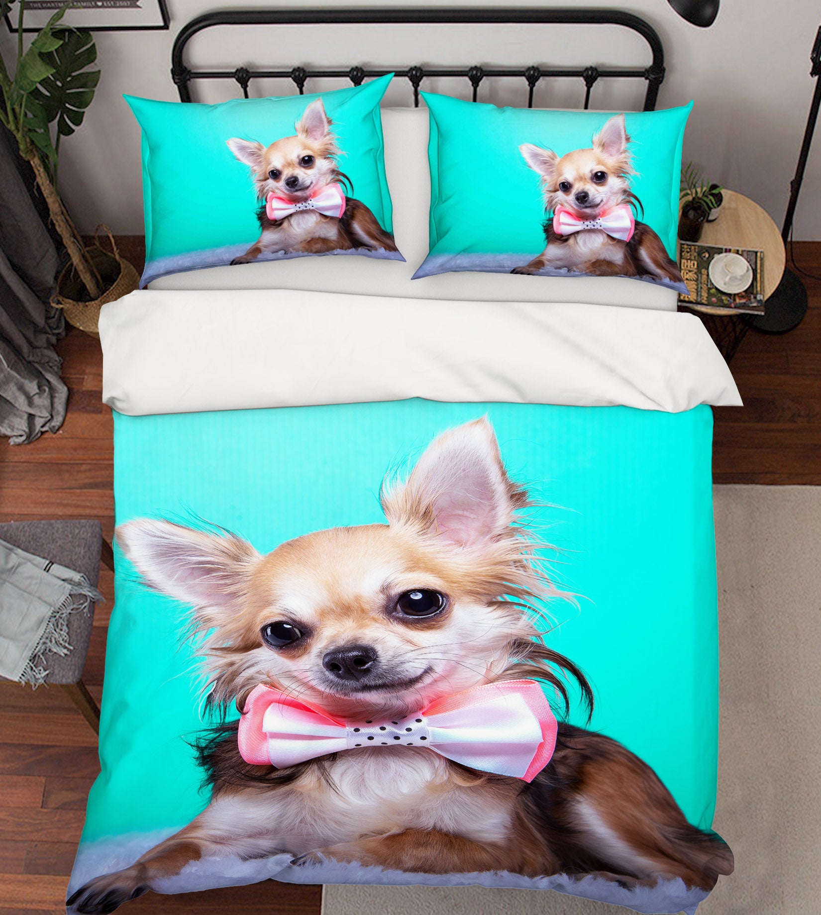 3D Puppy 15062 Bed Pillowcases Quilt