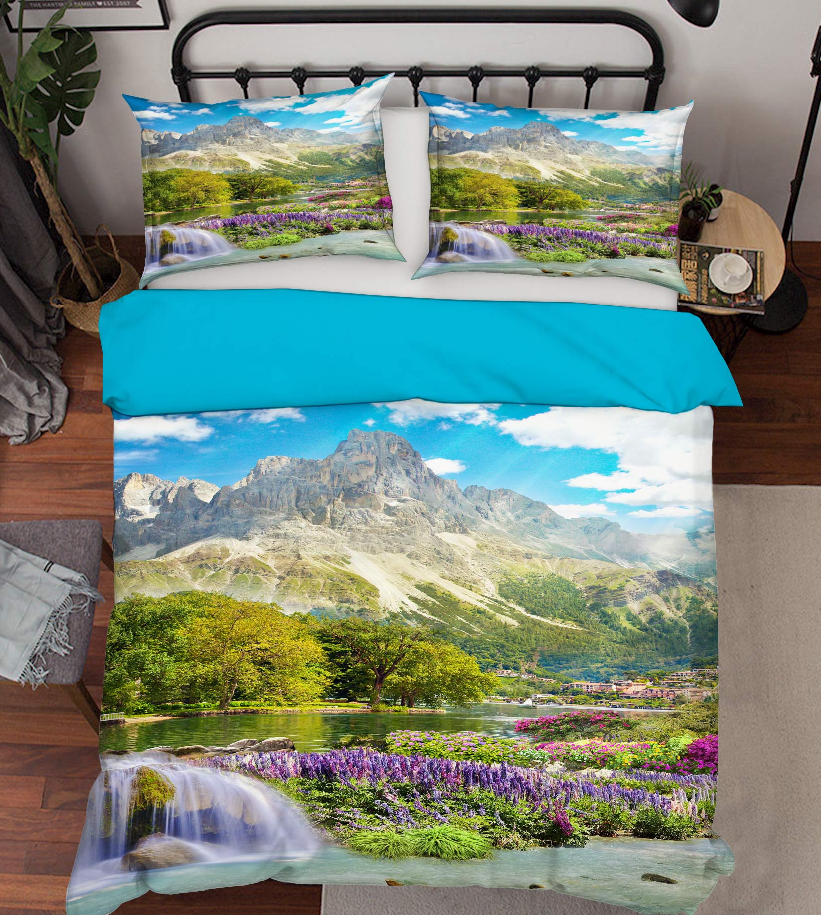 3D Mountain 15140 Bed Pillowcases Quilt