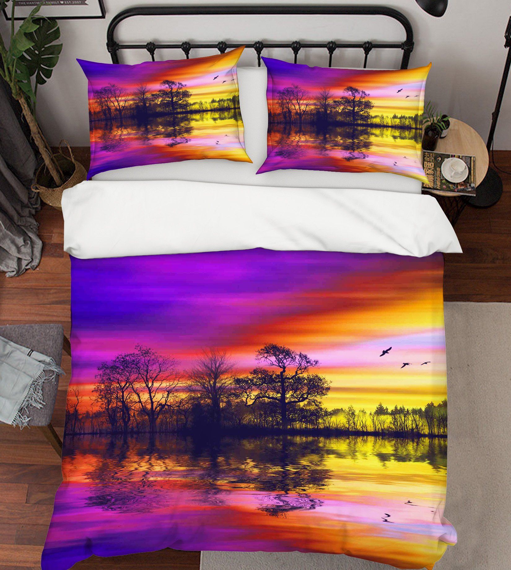 3D Riverside Tree 183 Bed Pillowcases Quilt Wallpaper AJ Wallpaper 