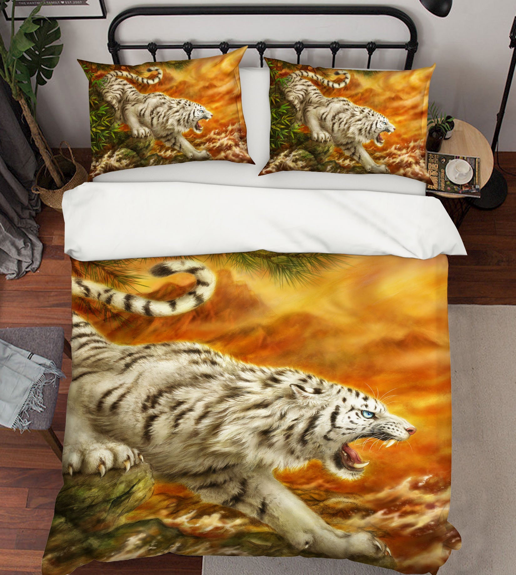 3D Hand Drawn Tiger 5890 Kayomi Harai Bedding Bed Pillowcases Quilt Cover Duvet Cover