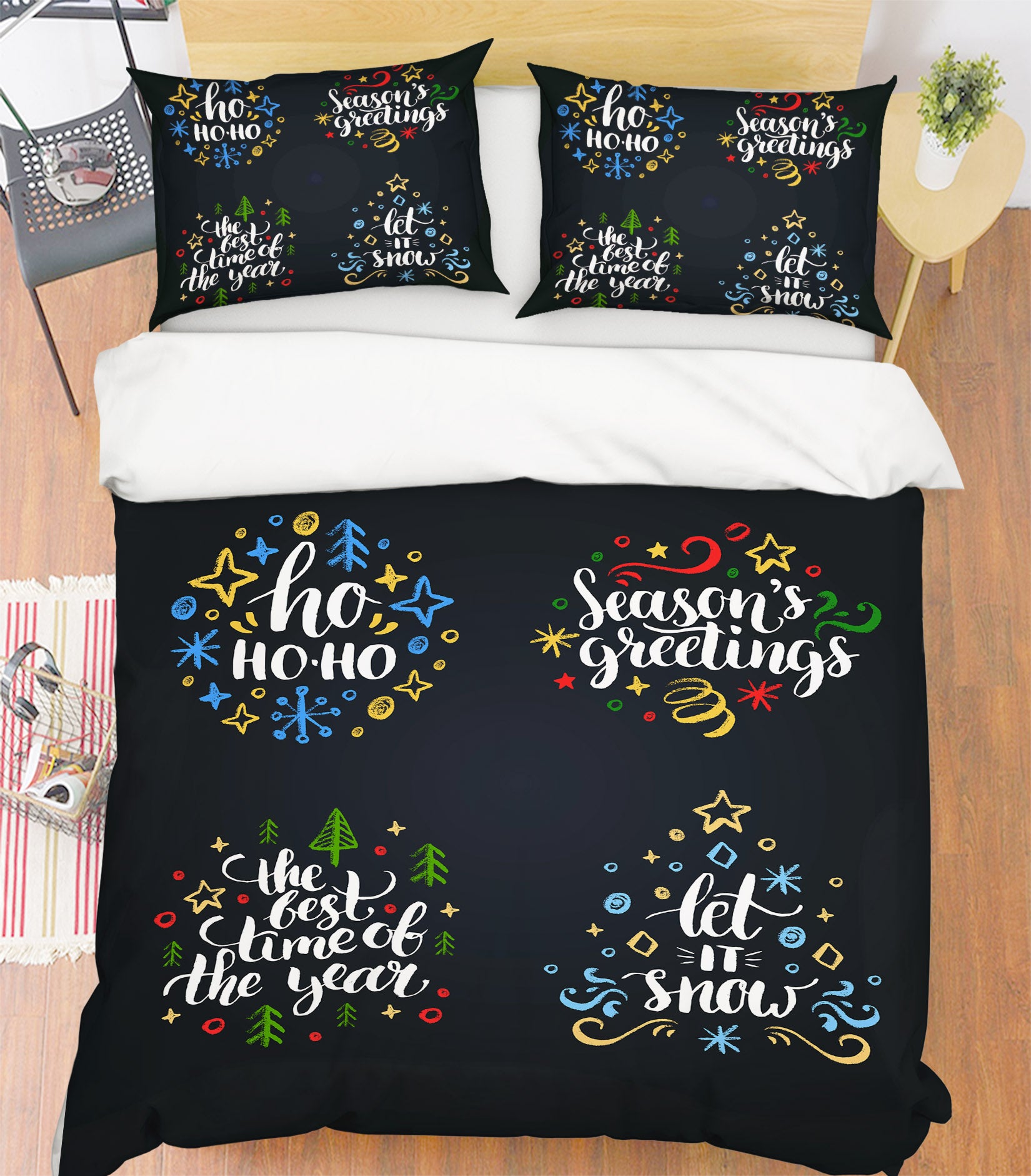 3D Letter 59058 Bed Pillowcases Quilt