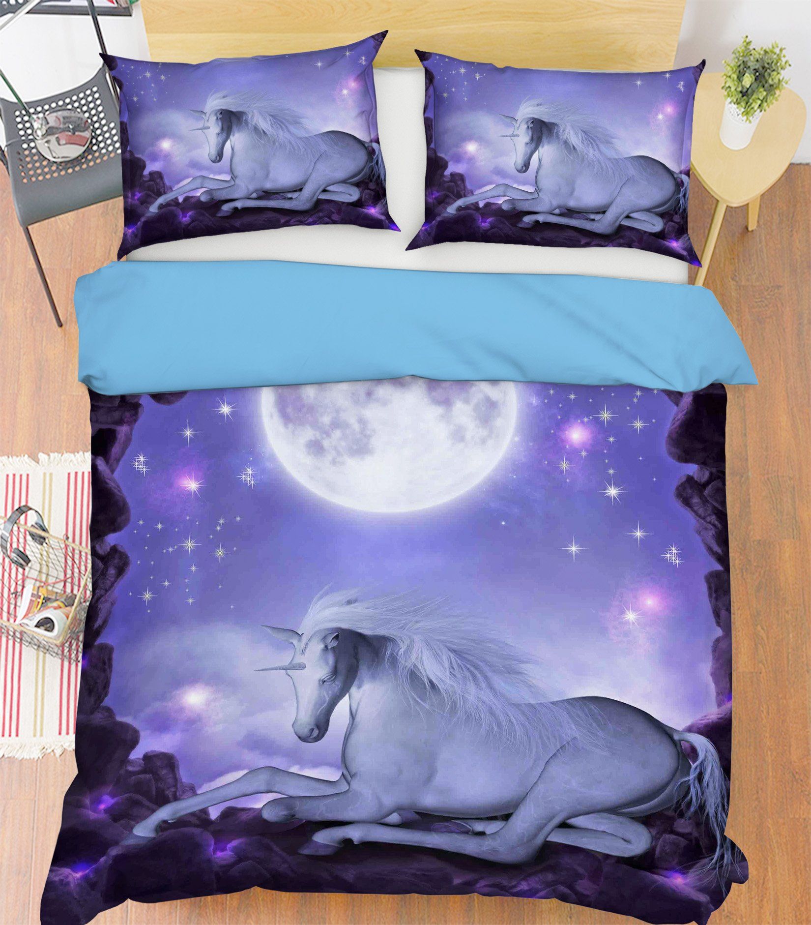 3D Fabulous Unicorn 022 Bed Pillowcases Quilt Wallpaper AJ Wallpaper 