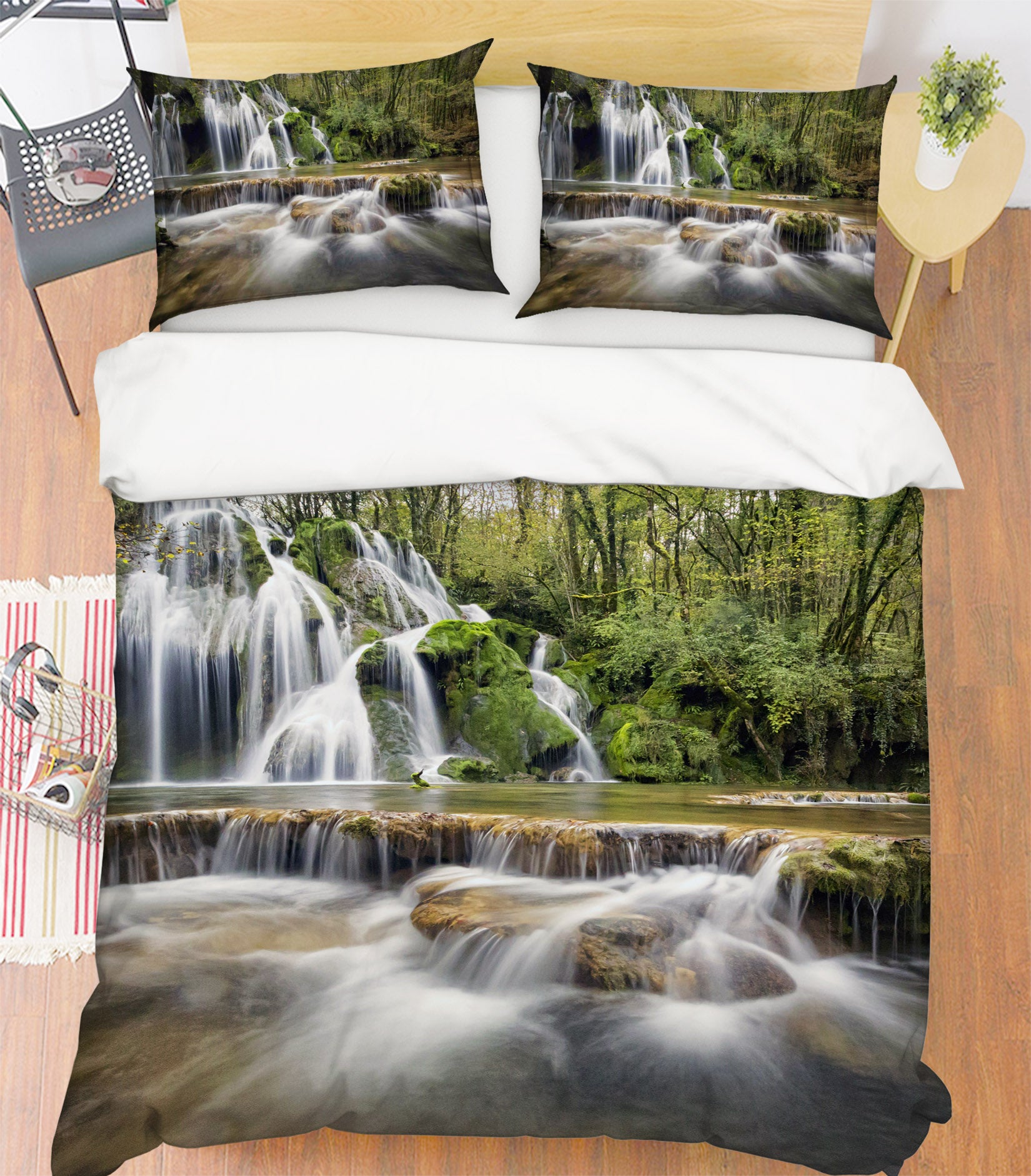 3D Waterfall 19202 Bed Pillowcases Quilt