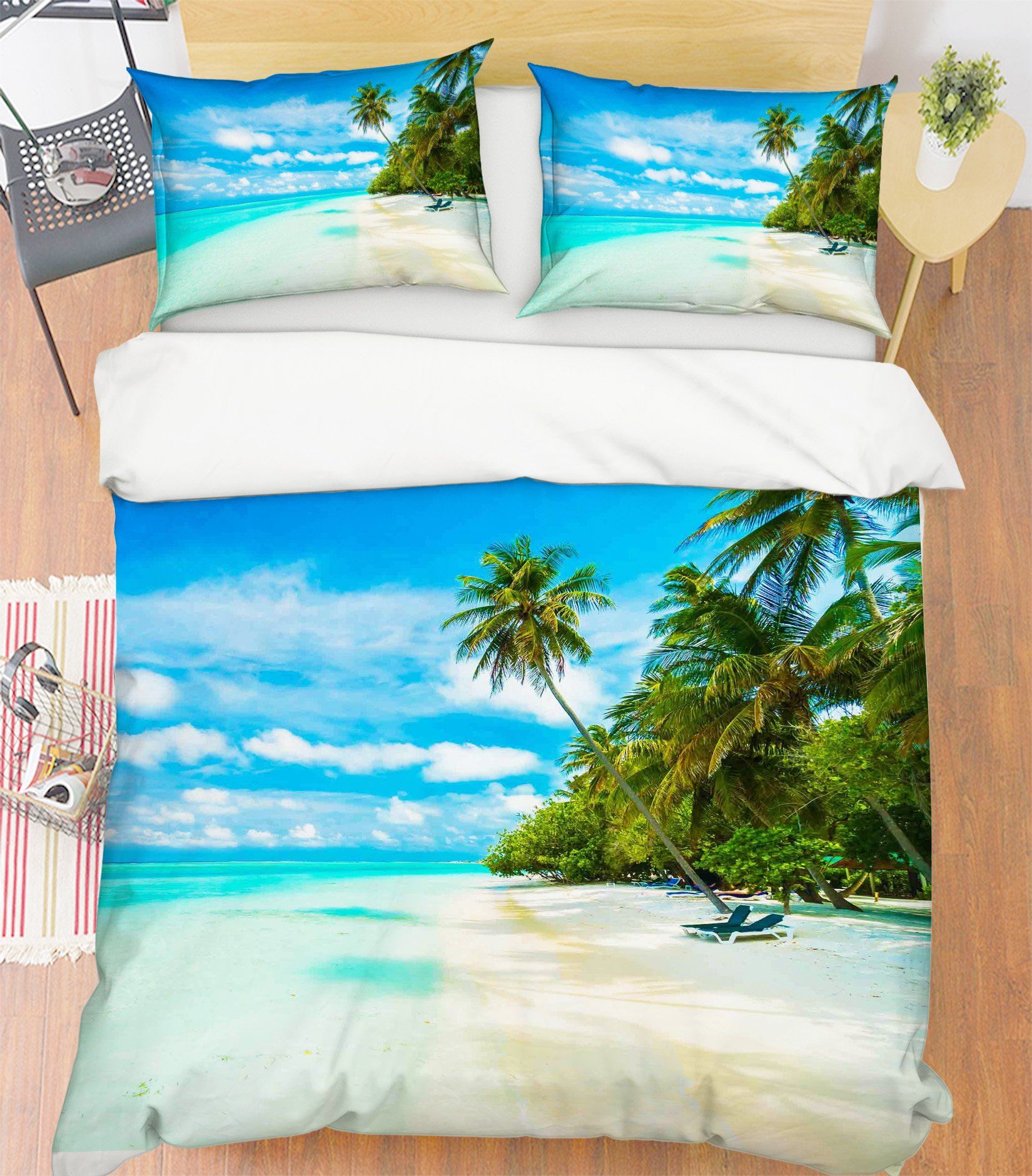 3D Coconut Forest 231 Bed Pillowcases Quilt Wallpaper AJ Wallpaper 