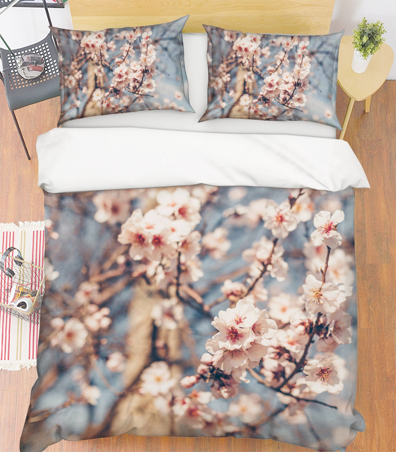 3D Plum Blossom Branch 61022 Bed Pillowcases Quilt