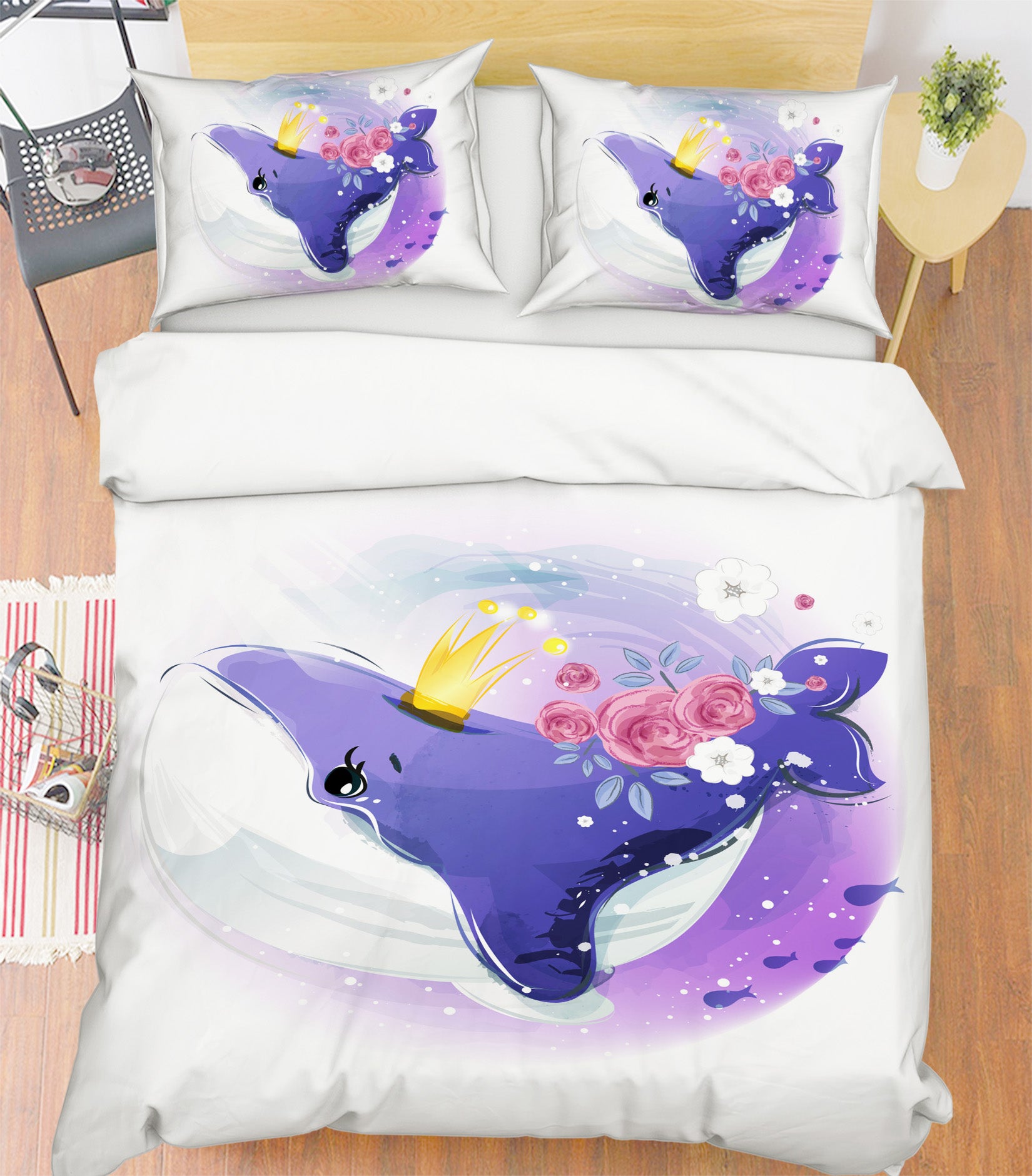 3D Whale 59031 Bed Pillowcases Quilt