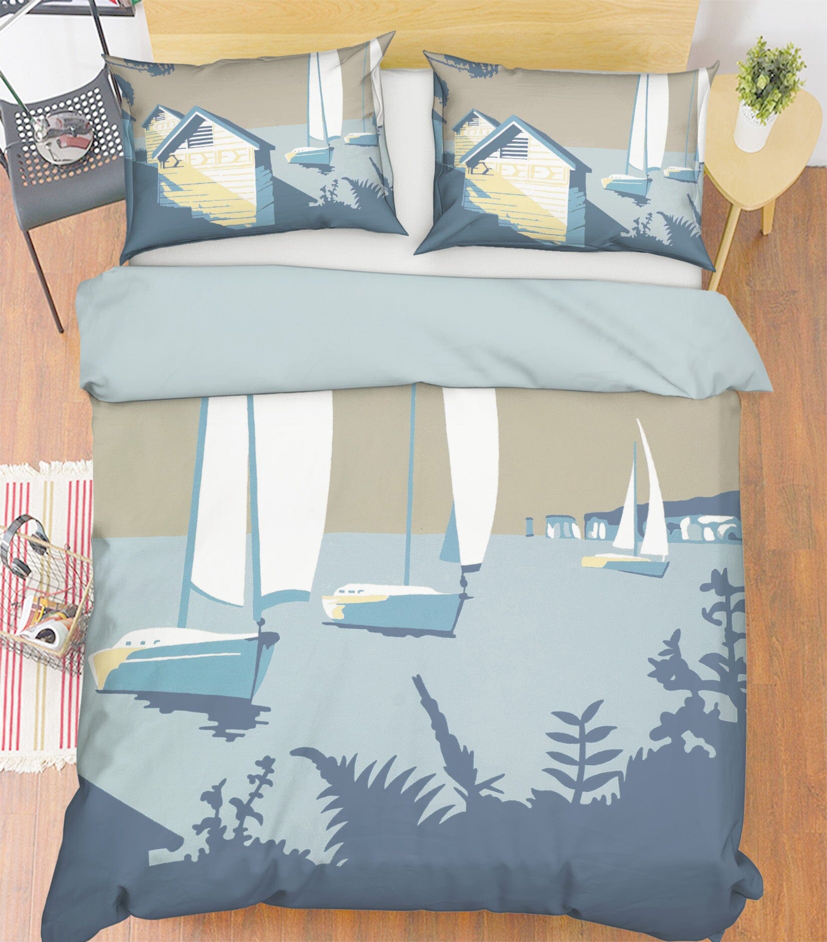 3D Sandbanks And The Purbecks 2051 Steve Read Bedding Bed Pillowcases Quilt Quiet Covers AJ Creativity Home 