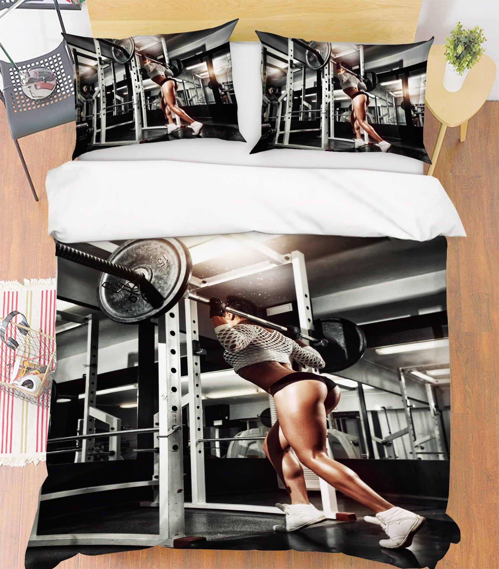 3D Weightlifting 14106 Bed Pillowcases Quilt