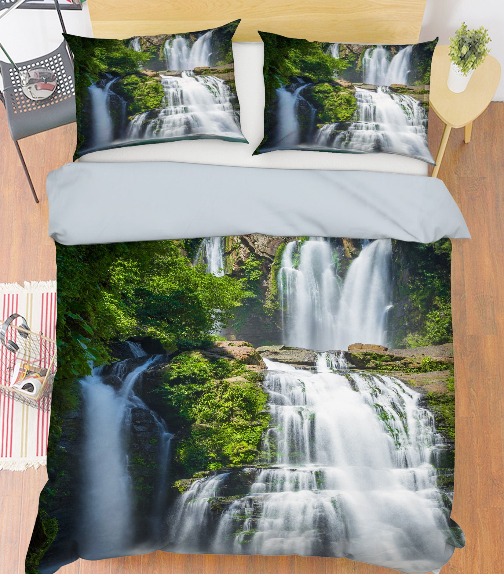 3D Waterfall 15173 Bed Pillowcases Quilt