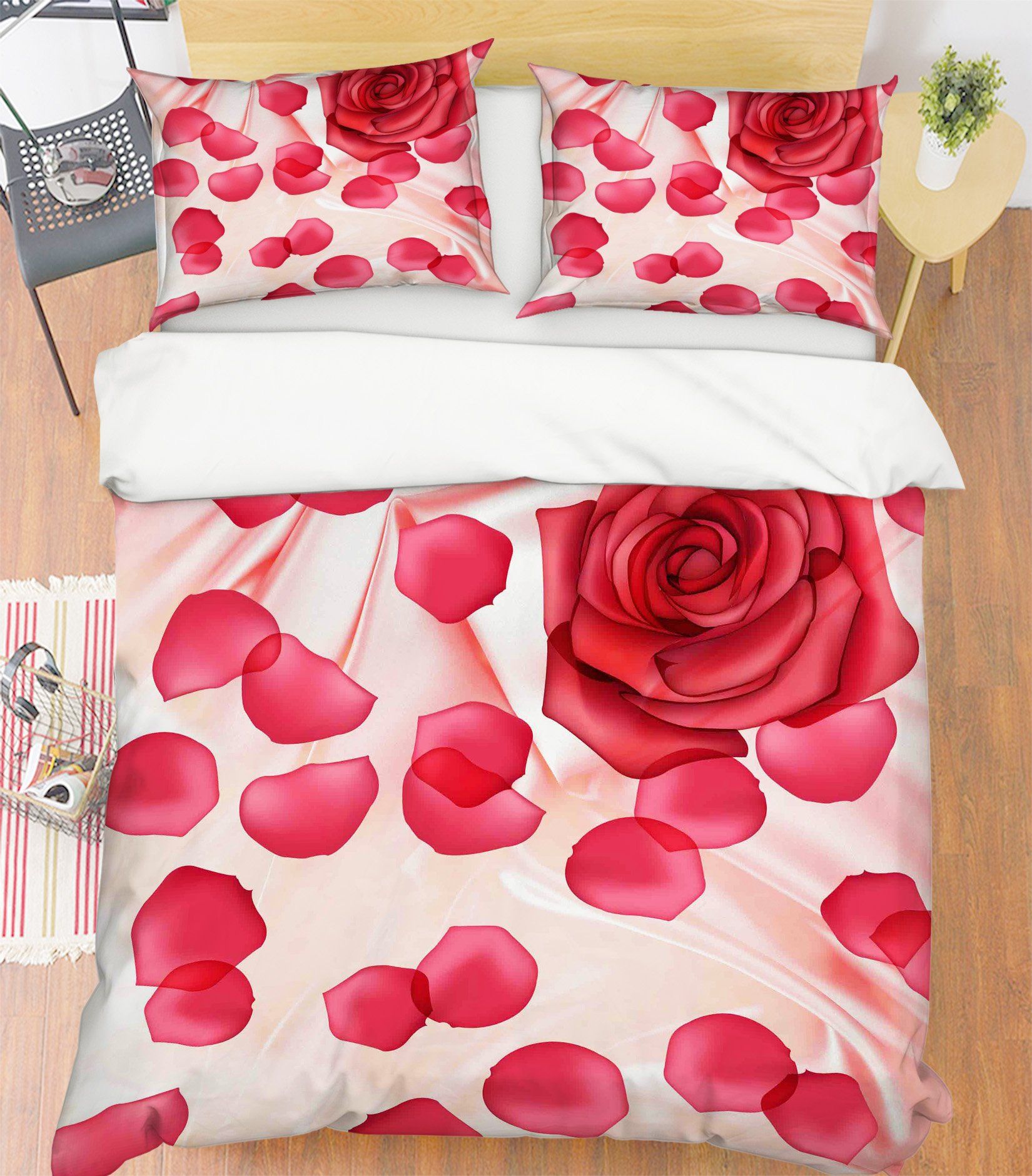3D Rose Petal 239 Bed Pillowcases Quilt Wallpaper AJ Wallpaper 
