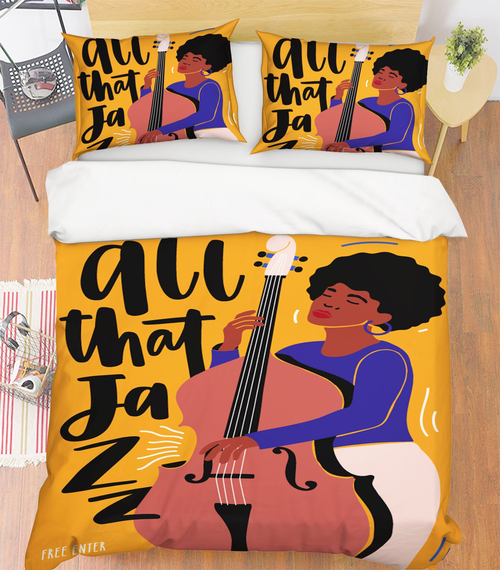 3D Cello 14224 Bed Pillowcases Quilt