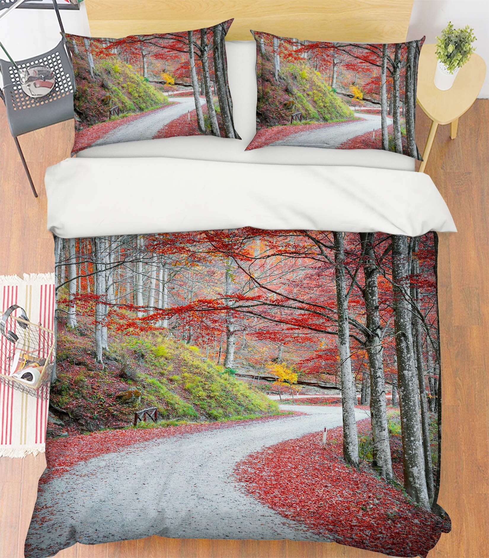 3D Maple Trail 2105 Marco Carmassi Bedding Bed Pillowcases Quilt Quiet Covers AJ Creativity Home 