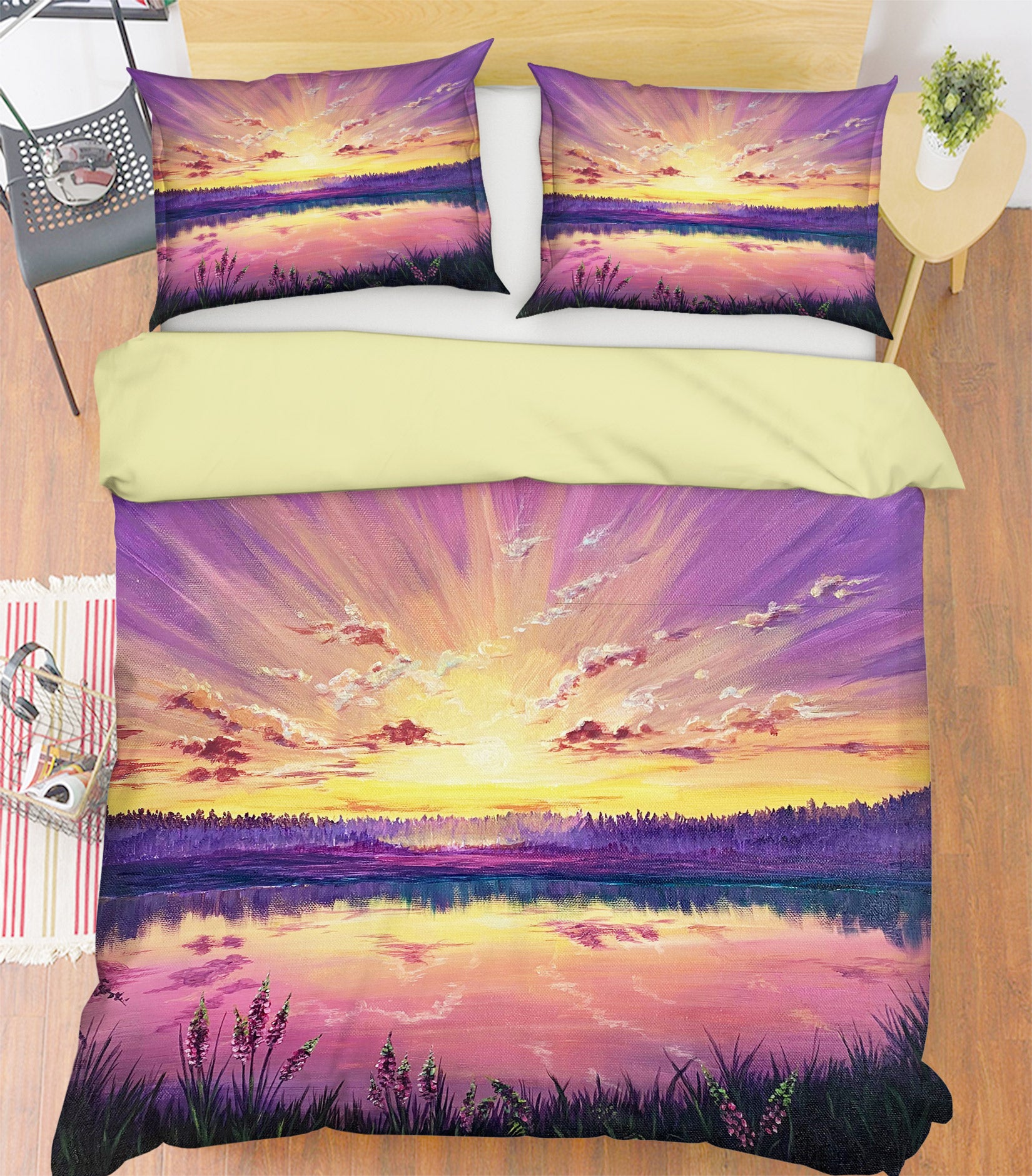3D Sky Lake Surface 1762 Marina Zotova Bedding Bed Pillowcases Quilt