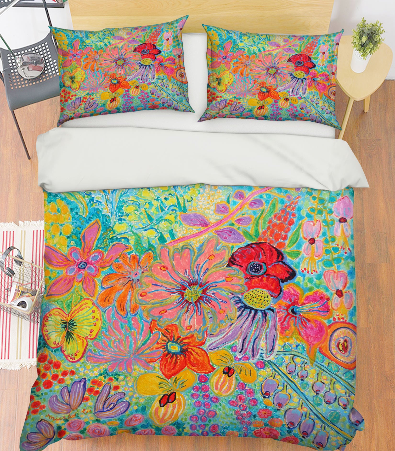 3D Painted Petals 1243 Misako Chida Bedding Bed Pillowcases Quilt Cover Duvet Cover