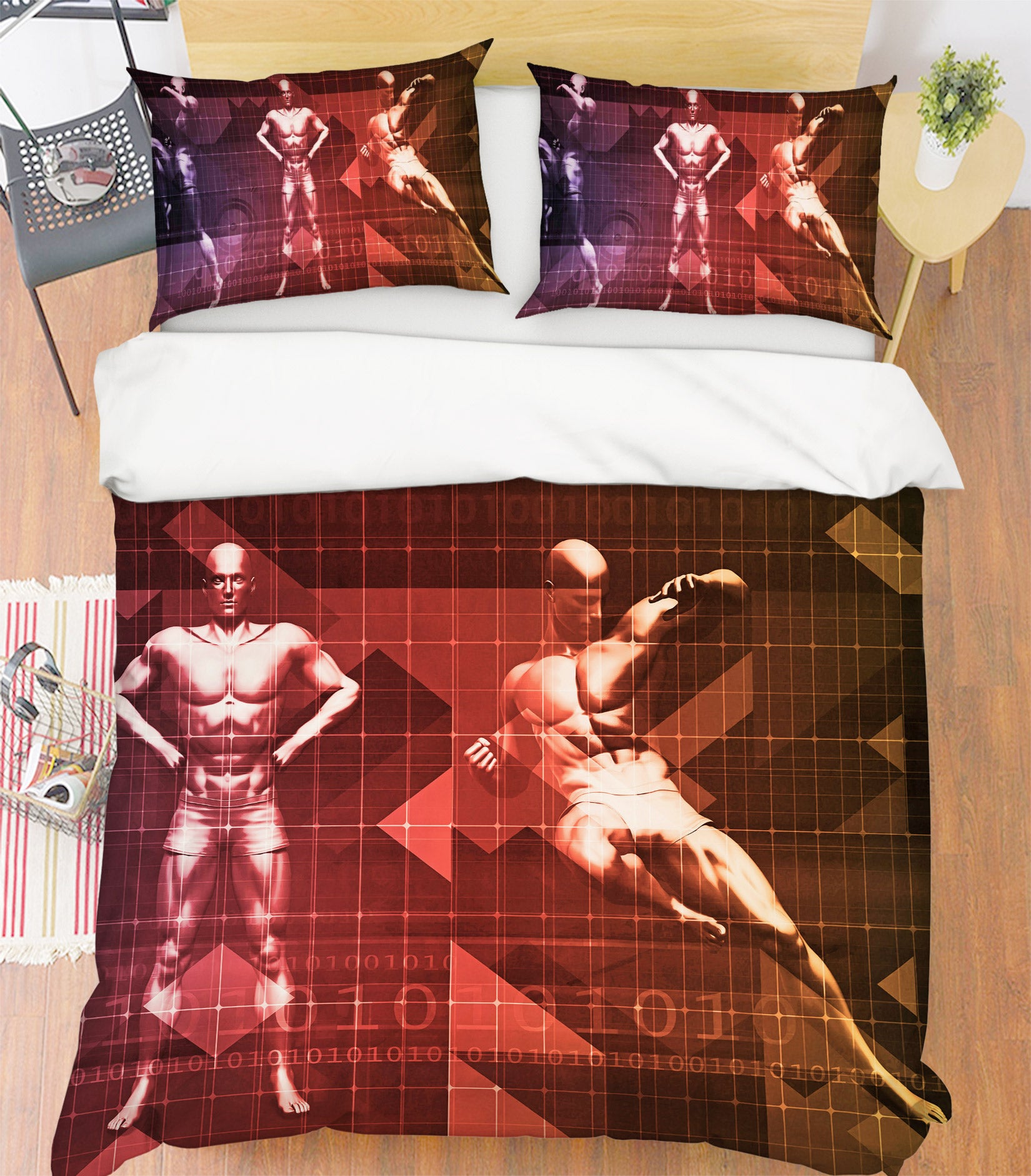3D Human Body 14144 Bed Pillowcases Quilt
