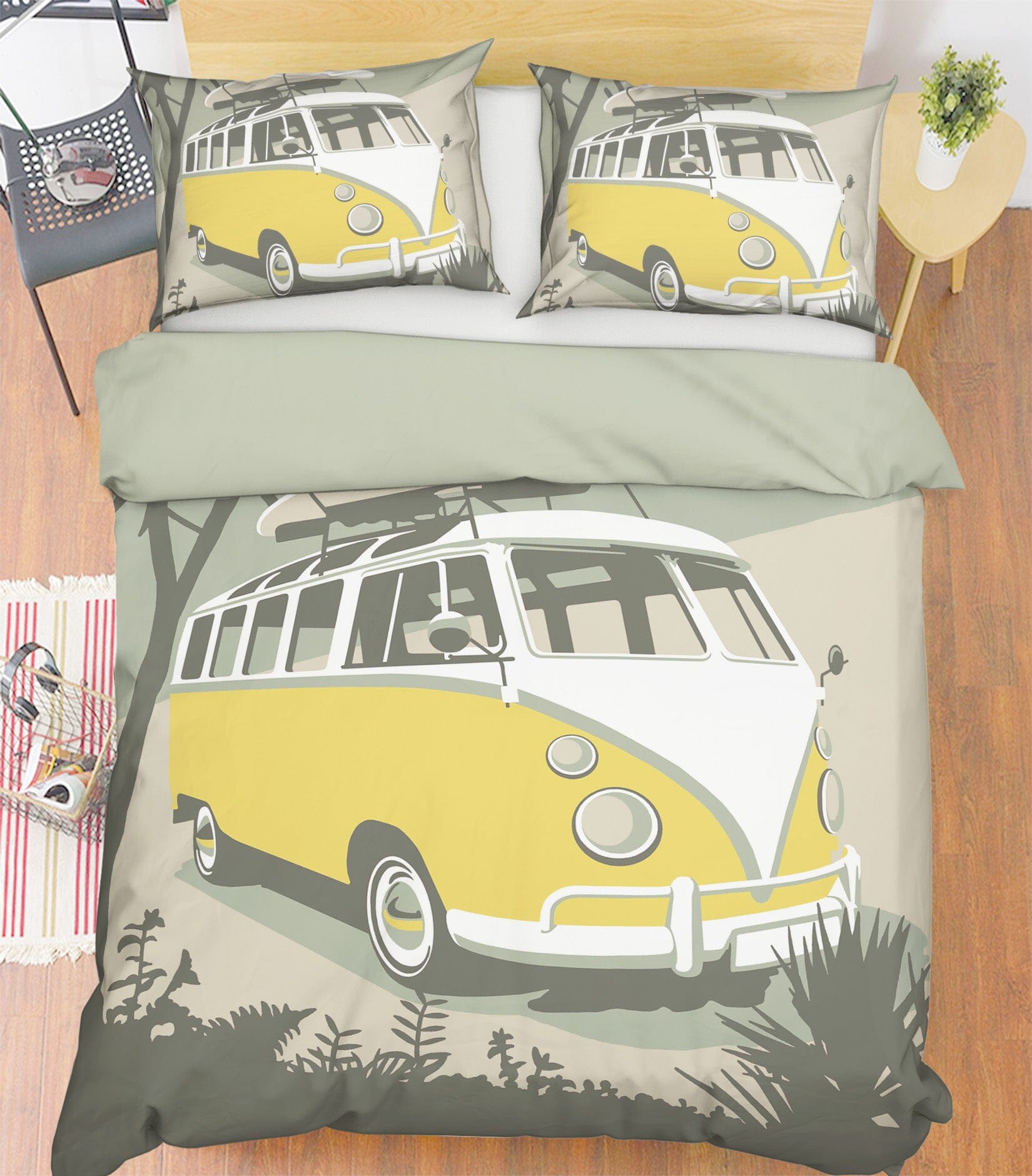 3D Marazion Camper 2026 Steve Read Bedding Bed Pillowcases Quilt Quiet Covers AJ Creativity Home 