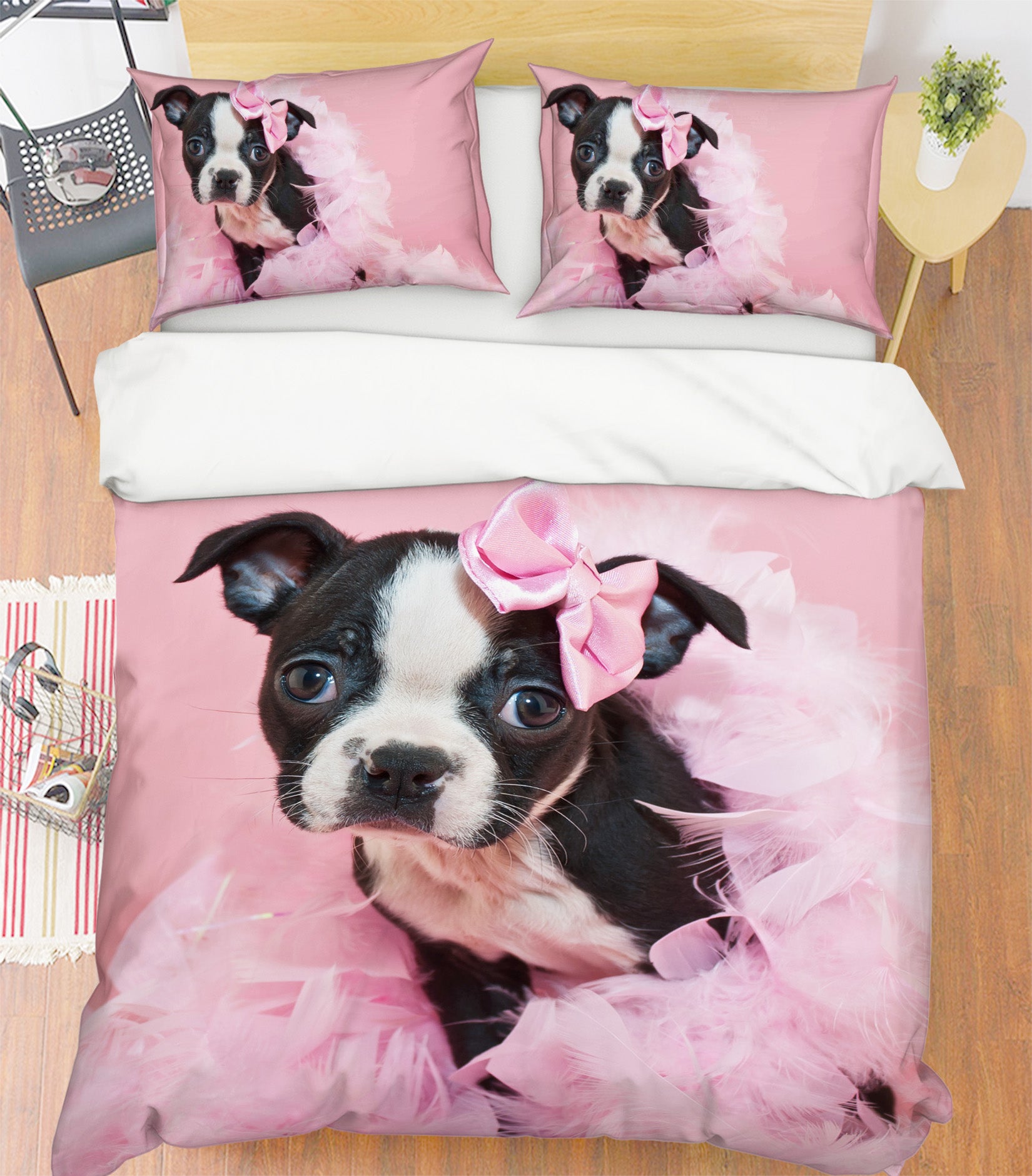3D Small Dog 15028 Bed Pillowcases Quilt