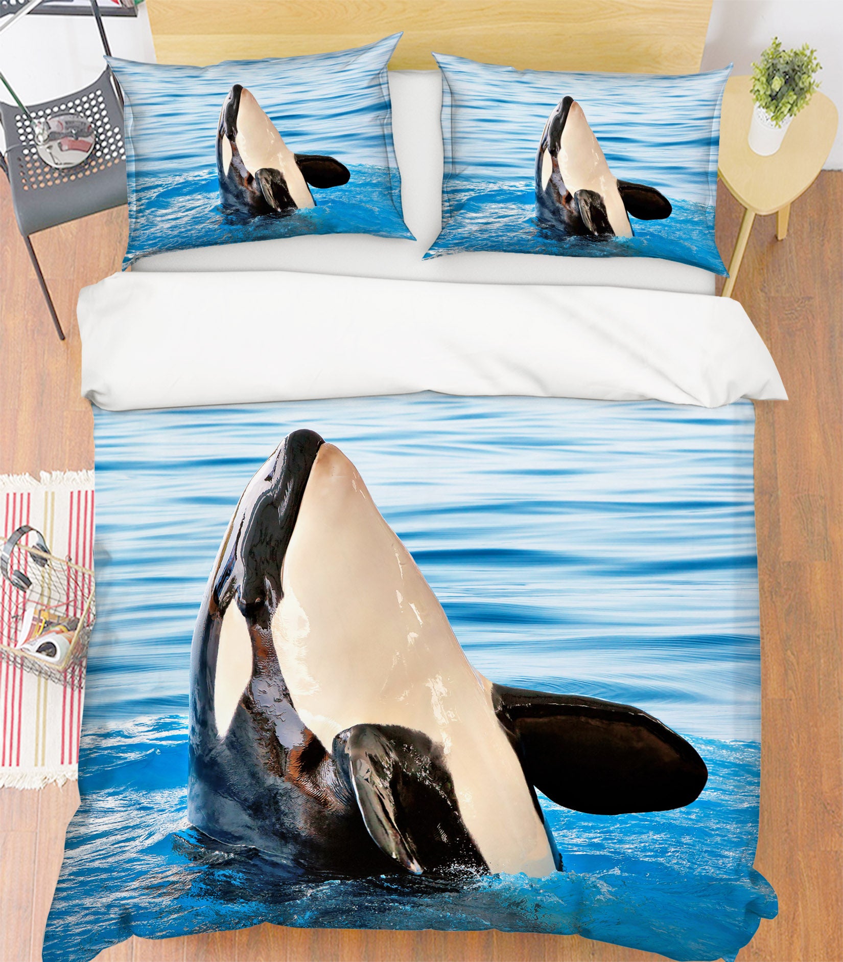 3D Whale 21051 Bed Pillowcases Quilt