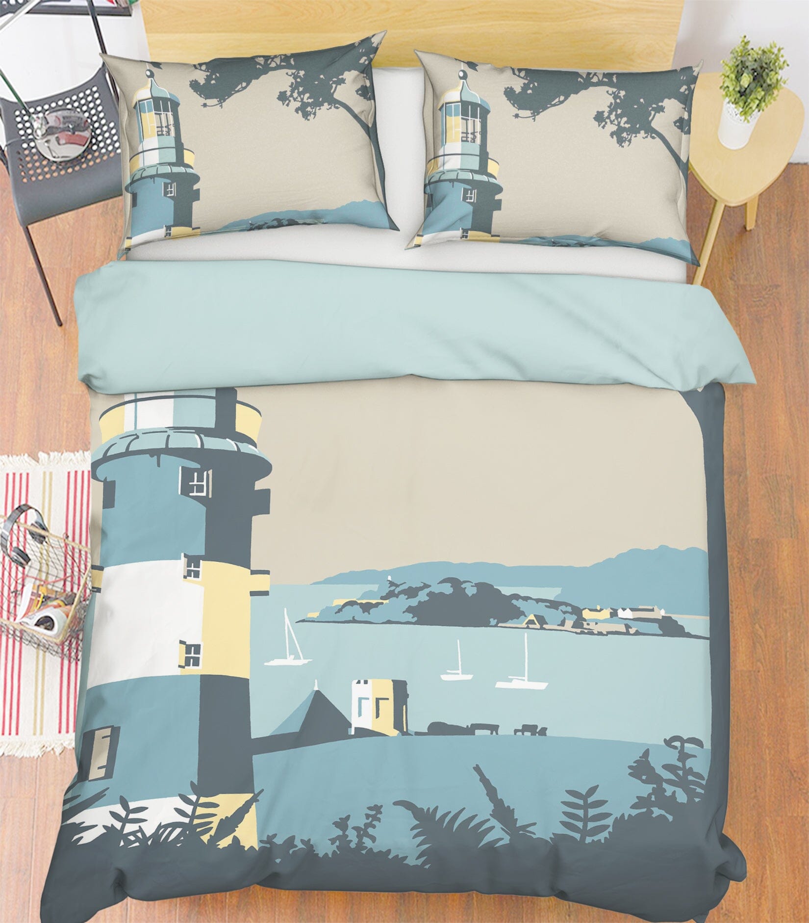3D Plymouth 2038 Steve Read Bedding Bed Pillowcases Quilt Quiet Covers AJ Creativity Home 